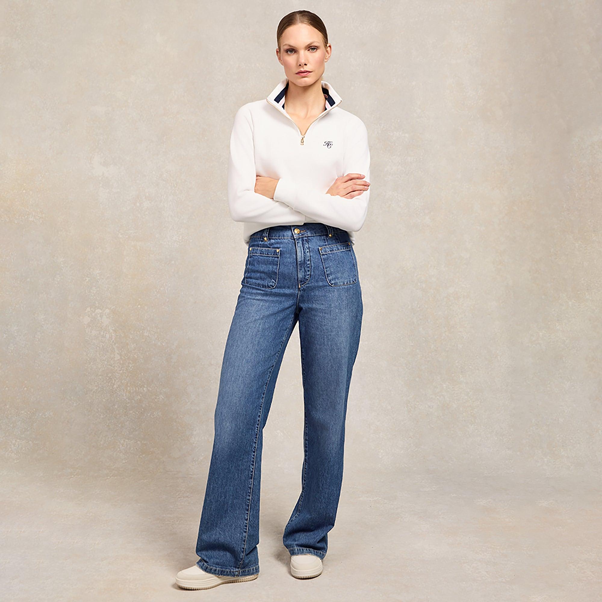 Product image 10 of 11 of Holland Cooper Women's Retro Trainers - Off White