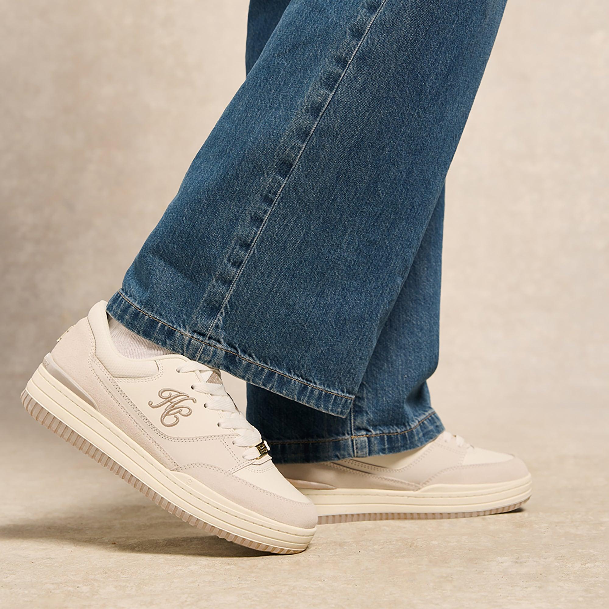 Product image 2 of 11 of Holland Cooper Women's Retro Trainers - Off White