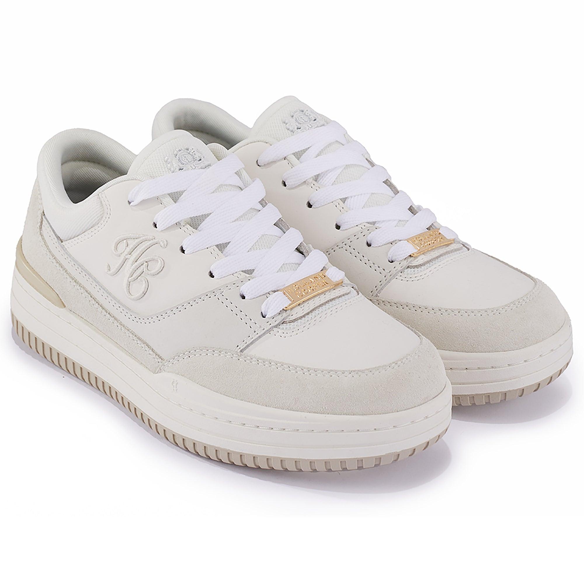 Product image 3 of 11 of Holland Cooper Women's Retro Trainers - Off White