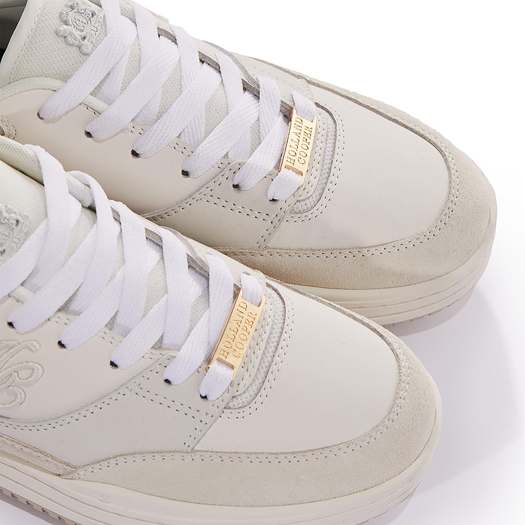 Product image 7 of 11 of Holland Cooper Women's Retro Trainers - Off White
