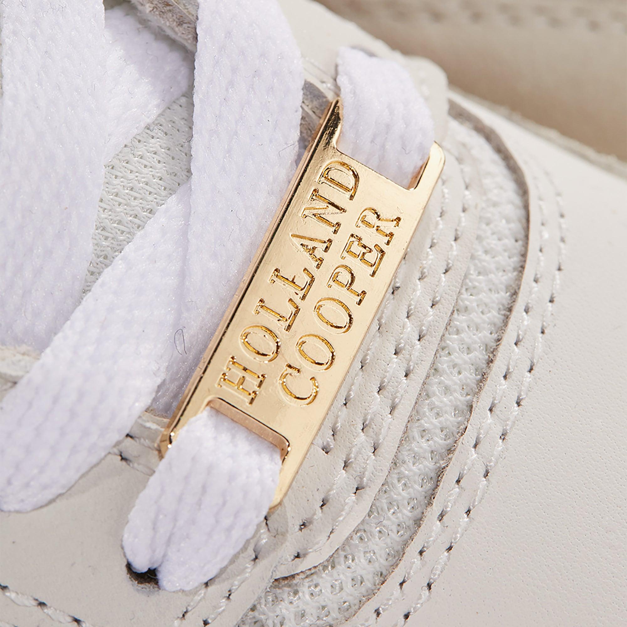 Product image 8 of 11 of Holland Cooper Women's Retro Trainers - Off White