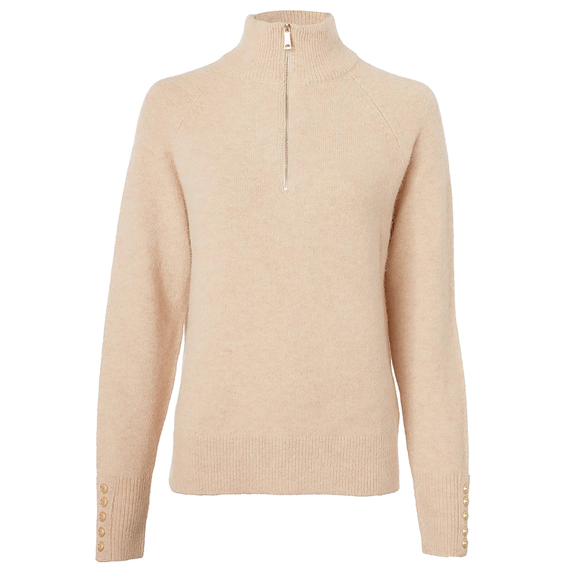 Product image 2 of 10 of Holland Cooper Women's Tori Quarter Zip Knit - Camel