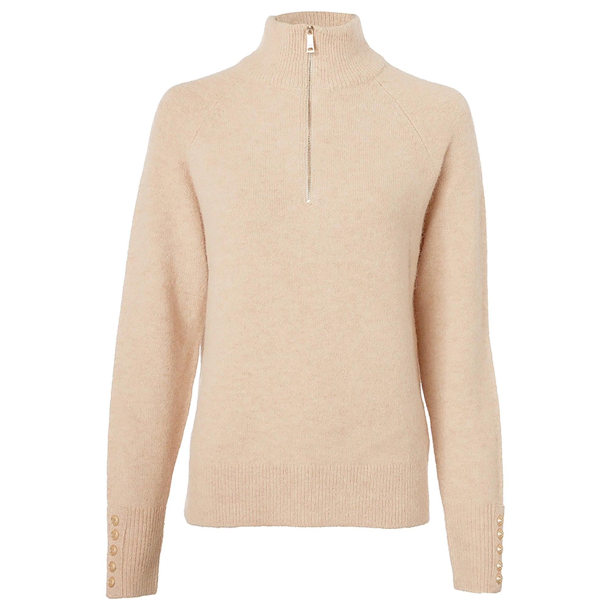Product image 1 of 10 of Holland Cooper Women's Tori Quarter Zip Knit - Camel