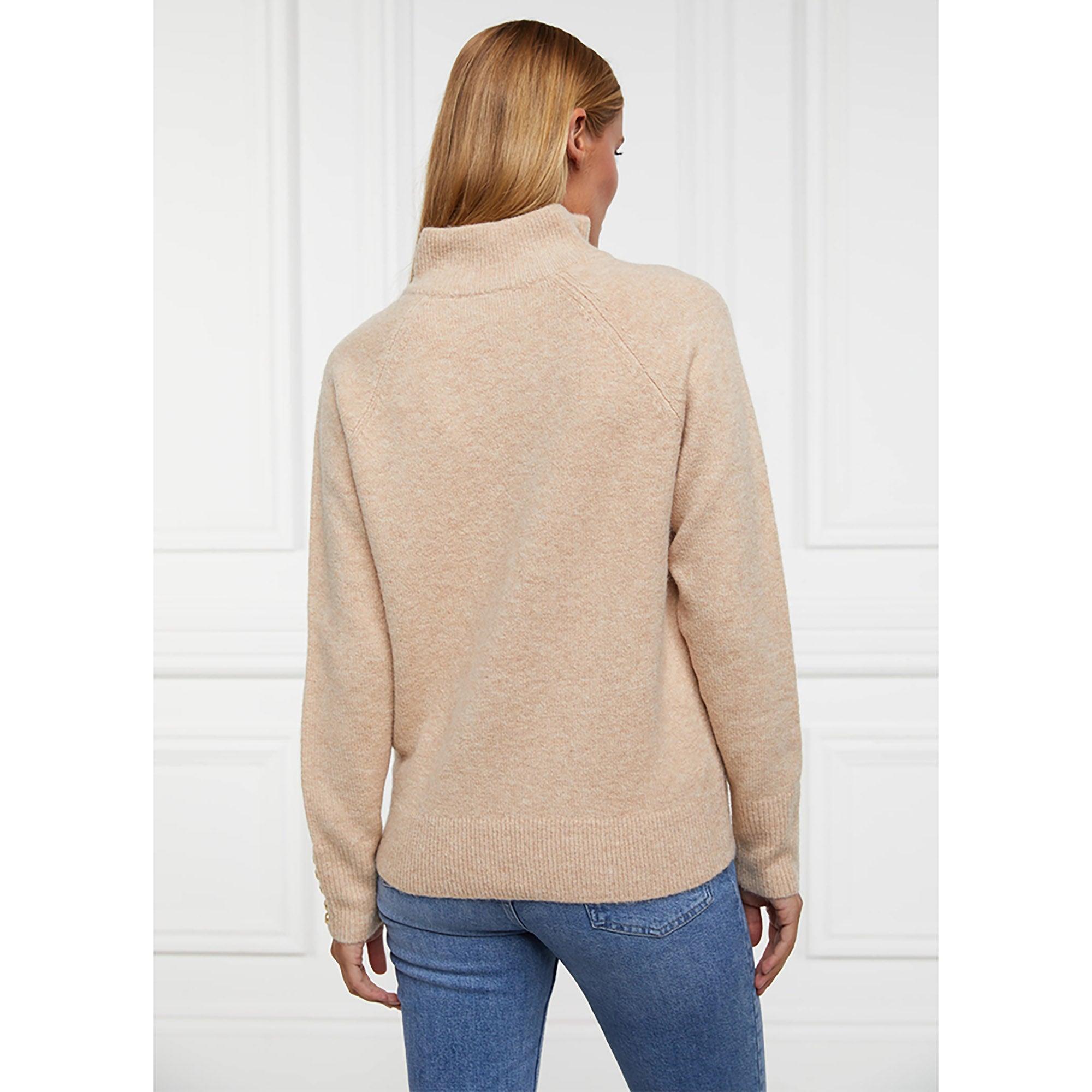Product image 8 of 10 of Holland Cooper Women's Tori Quarter Zip Knit - Camel
