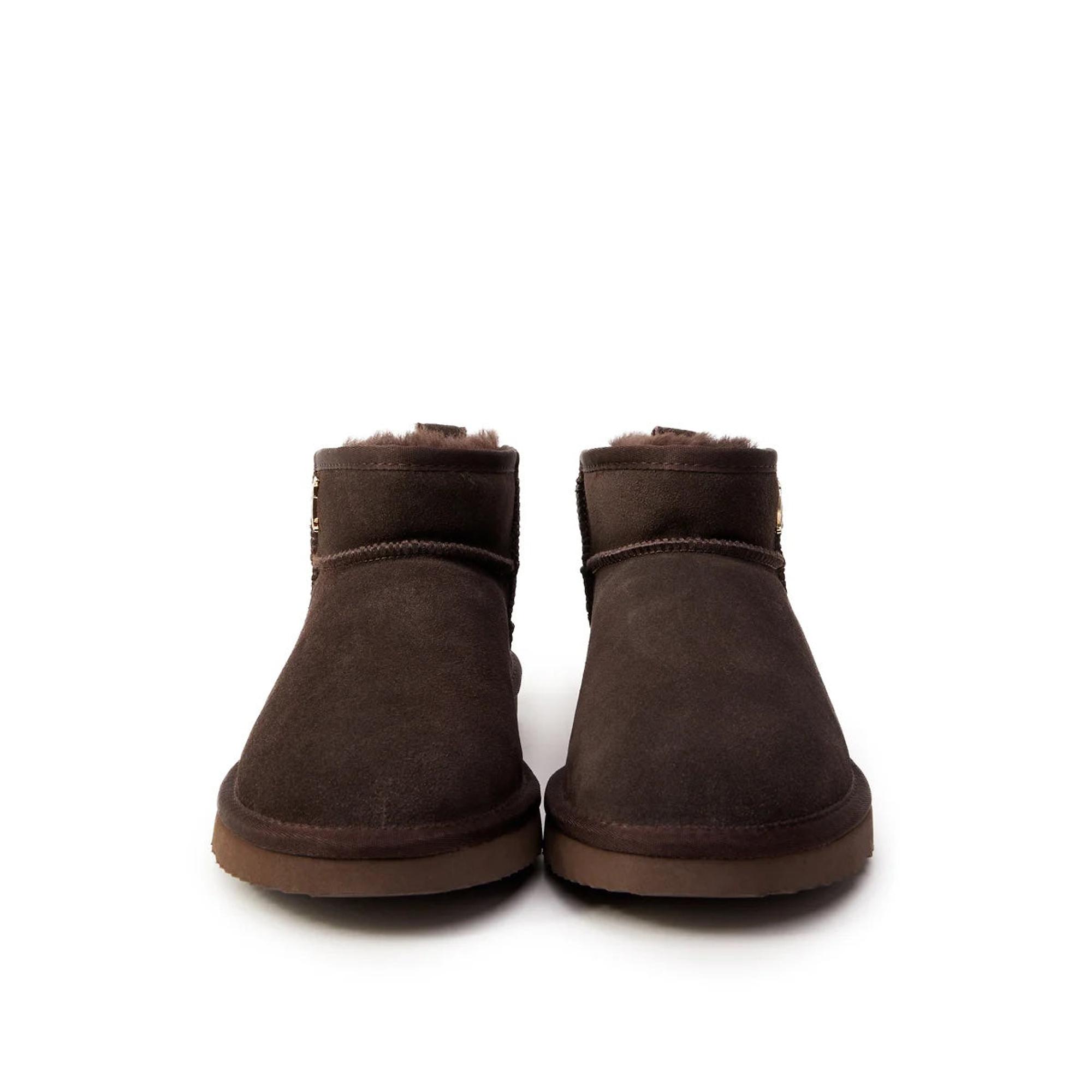 Product image 6 of 6 of Holland Cooper Women's Ultra Mini Shearling Boots - Chocolate