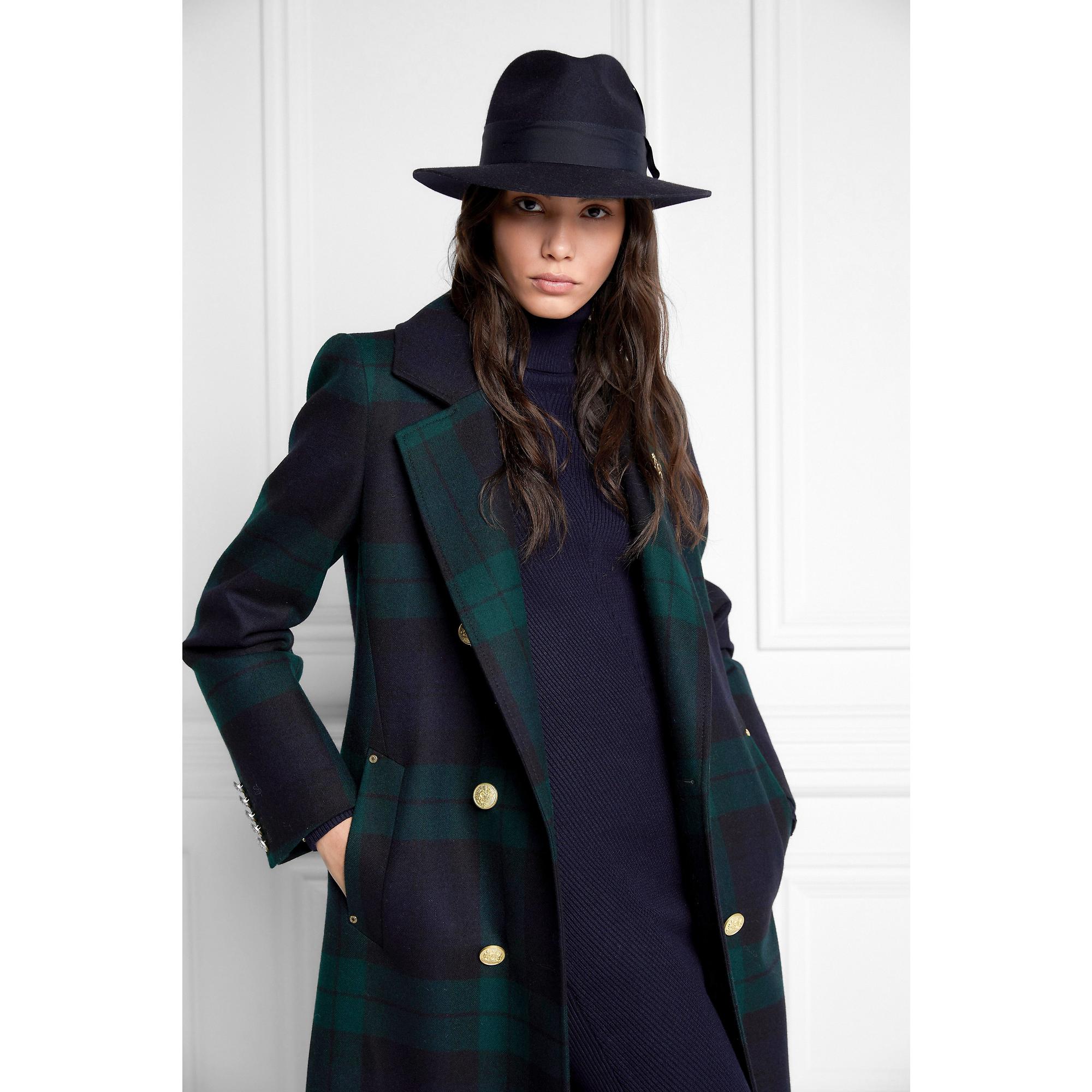 Product image 4 of 8 of Holland Cooper Trilby Hat Spot Feather - Ink Navy