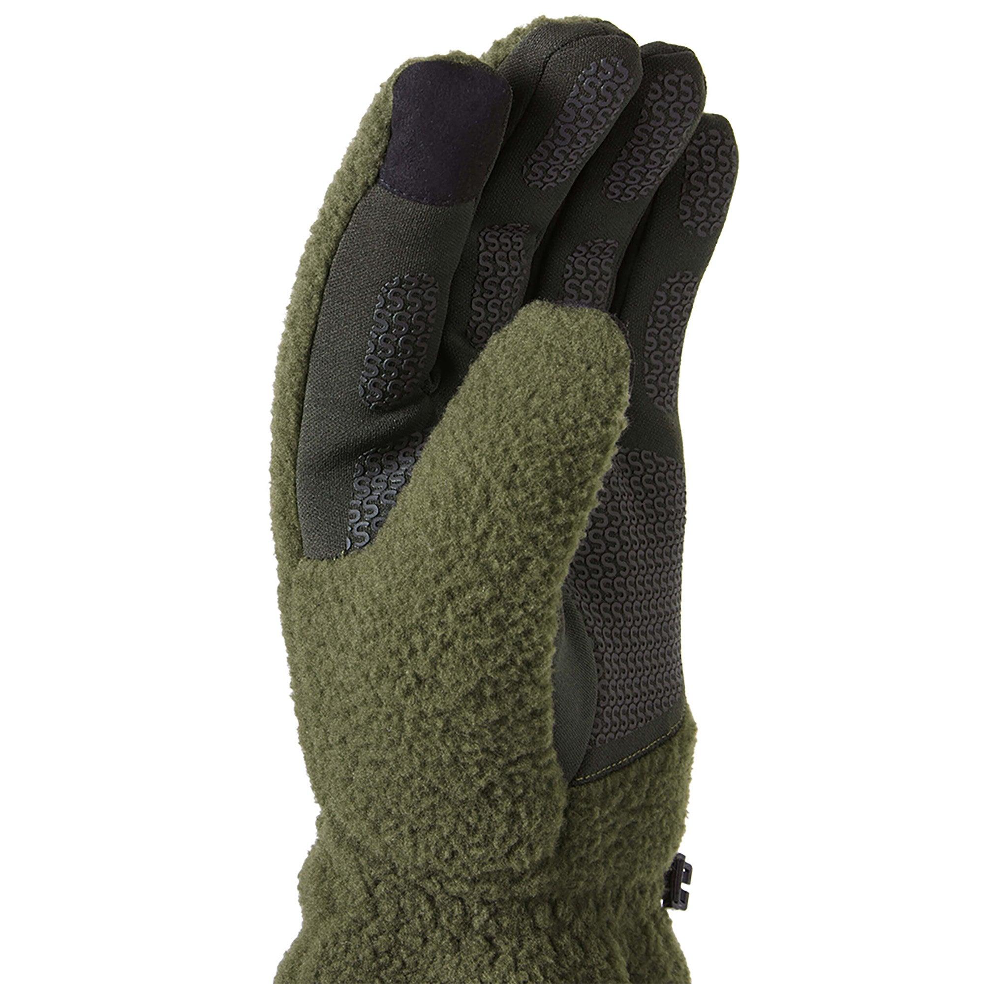Product image 2 of 3 of Sealskinz Hoveton Waterproof Sherpa Fleece Gloves - Olive