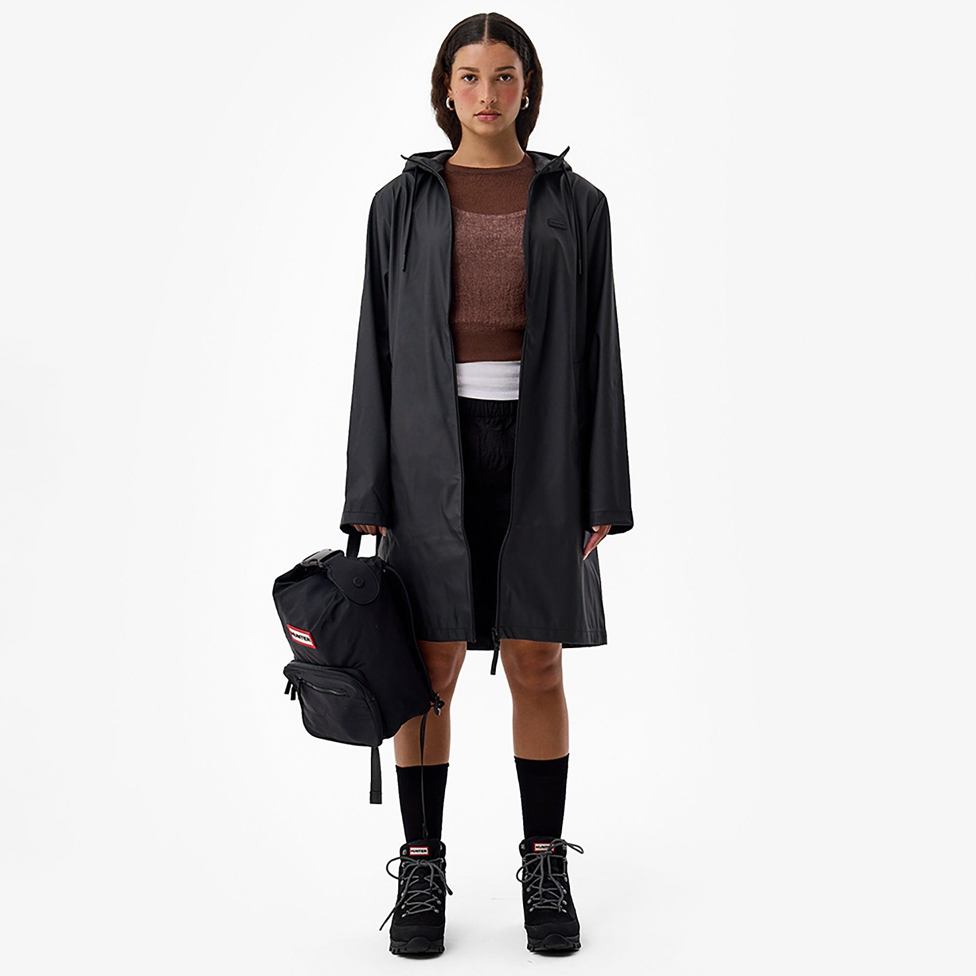 Product image 3 of 5 of Hunter Andrea PU Rain Coat - Hunter Black