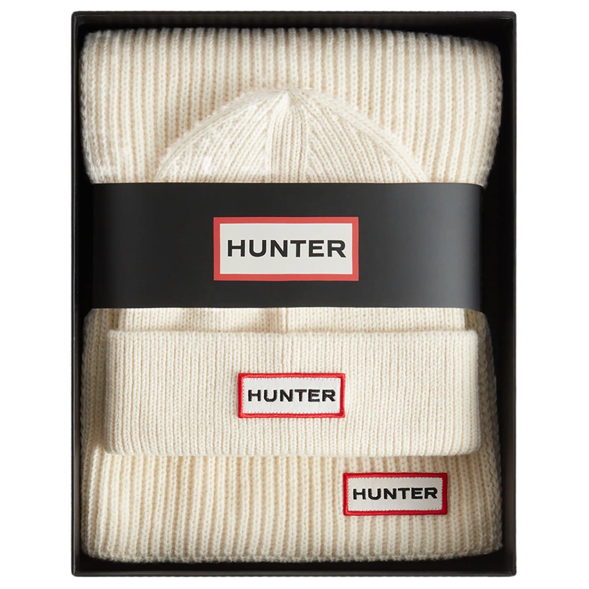 Product image 1 of 3 of Hunter Jura Scarf and Beanie Box Set - Antique White