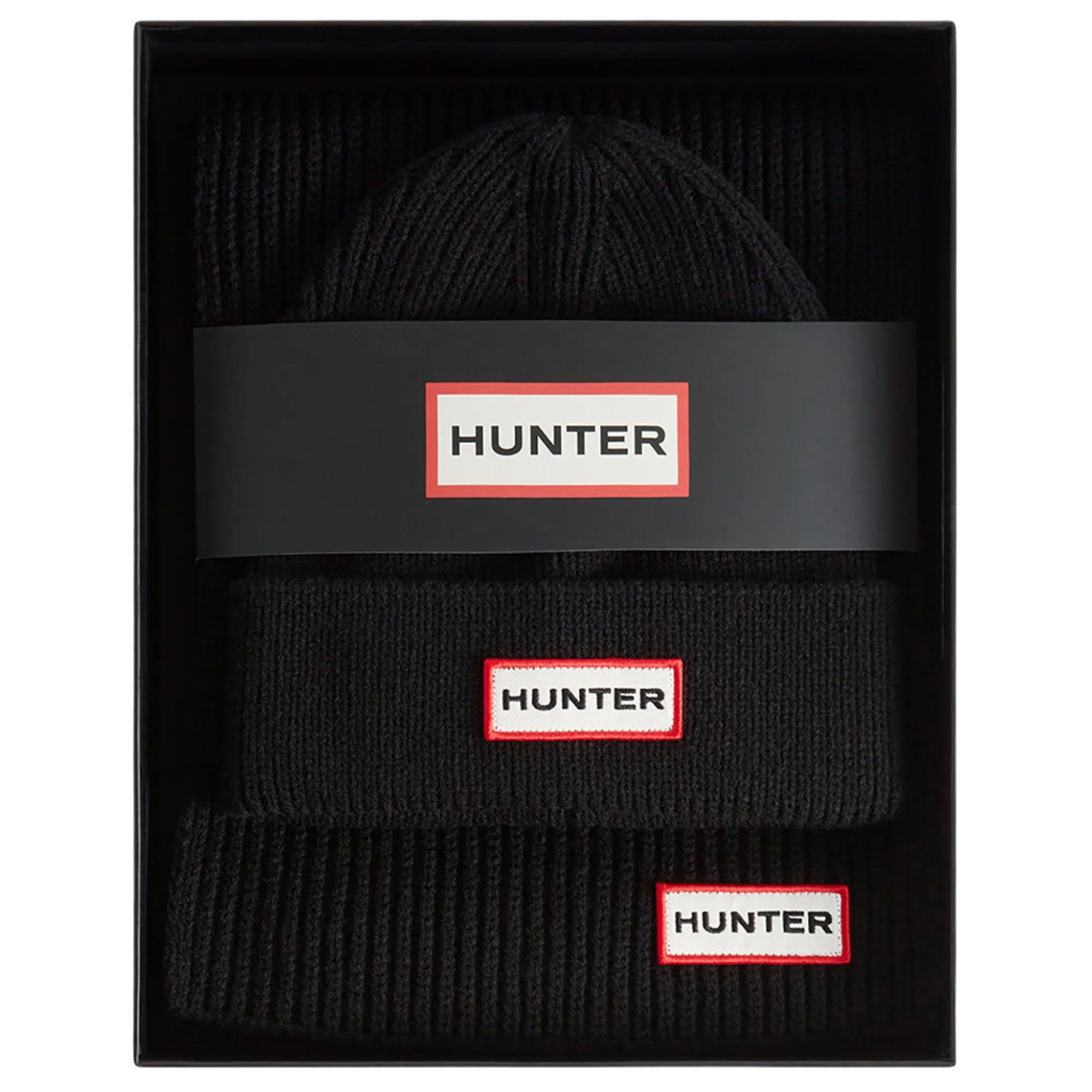 Product image 1 of 3 of Hunter Jura Scarf and Beanie Box Set - Hunter Black