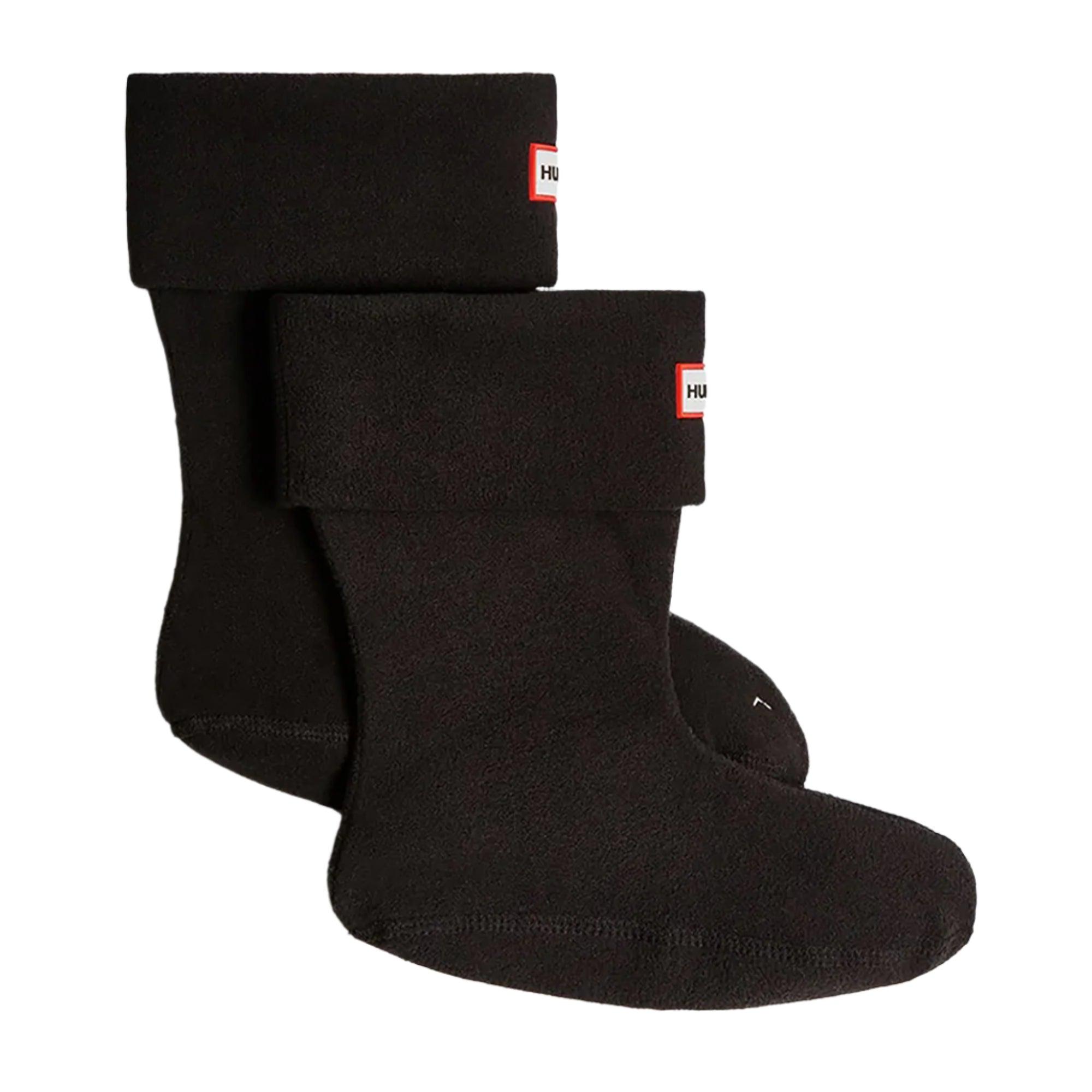 Product image 1 of 3 of Hunter Recycled Fleece Cuff Short Boot Socks - Black