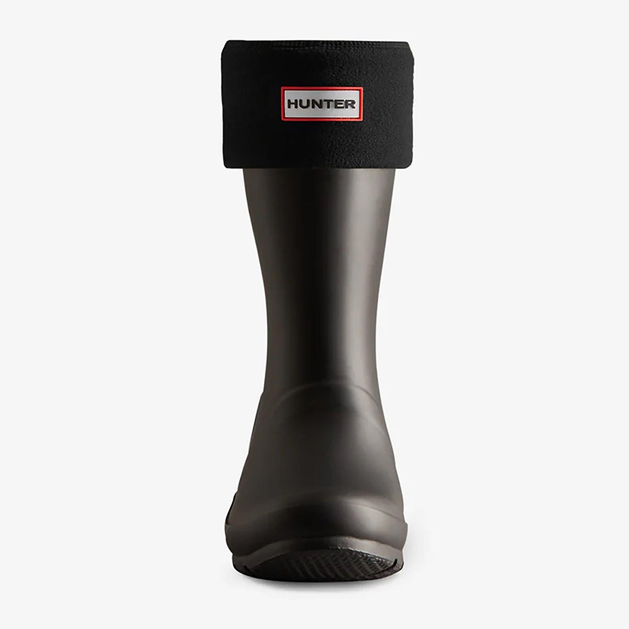 Product image 2 of 3 of Hunter Recycled Fleece Cuff Short Boot Socks - Black