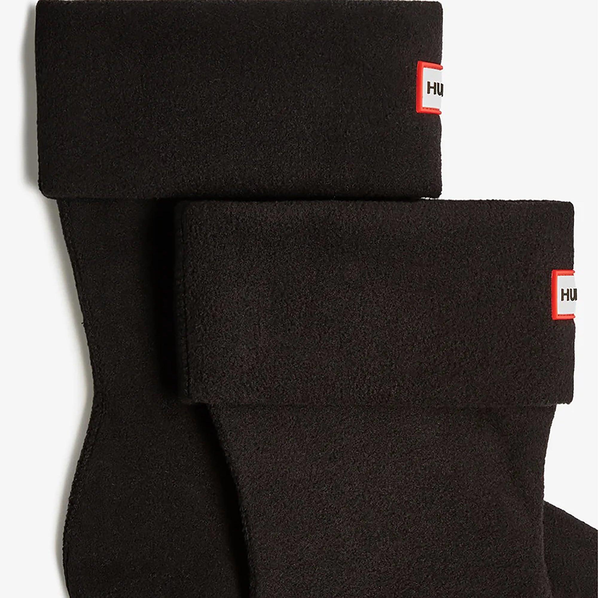 Product image 3 of 3 of Hunter Recycled Fleece Cuff Short Boot Socks - Black