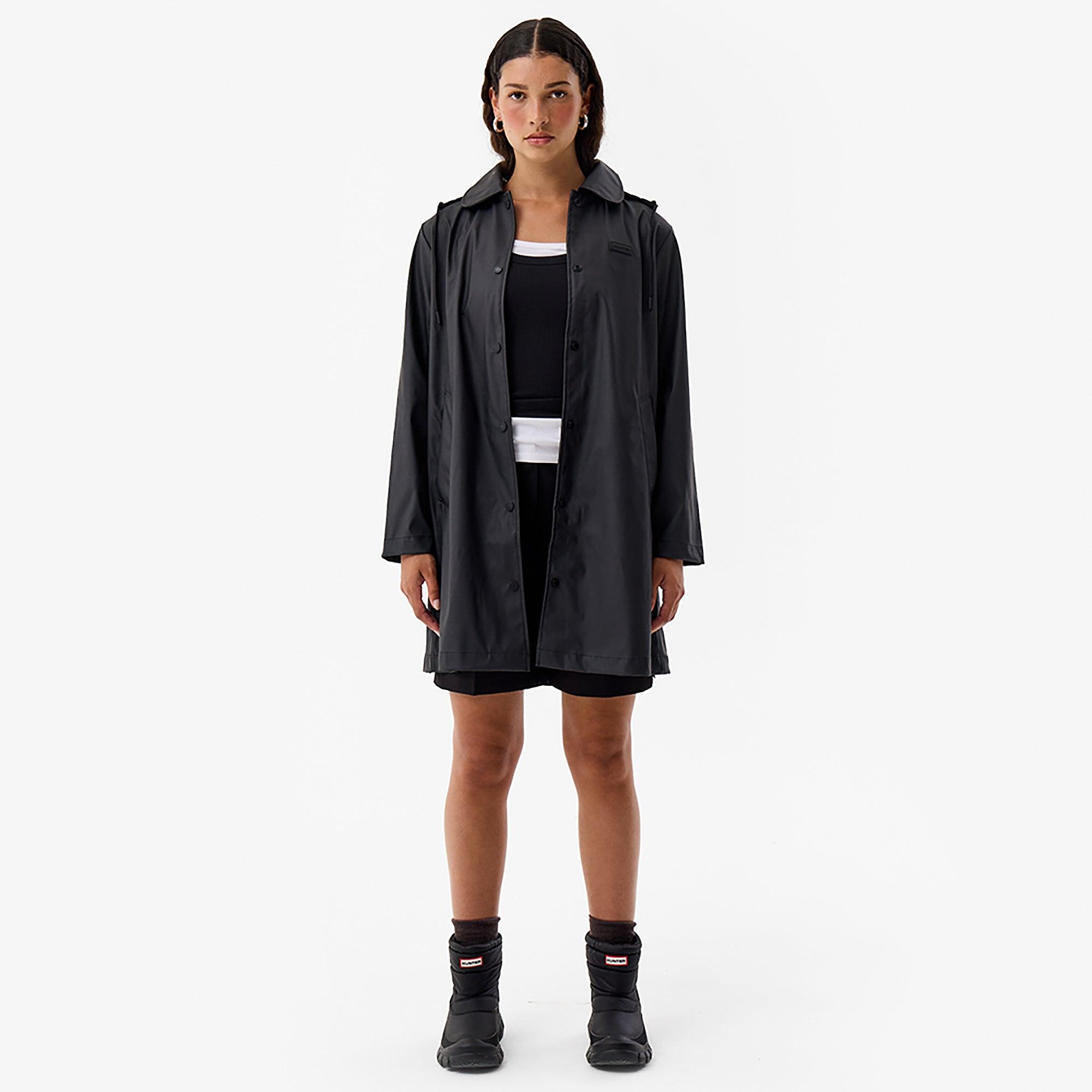Product image 2 of 4 of Hunter Women's Benja Rain Coat - Jet Black