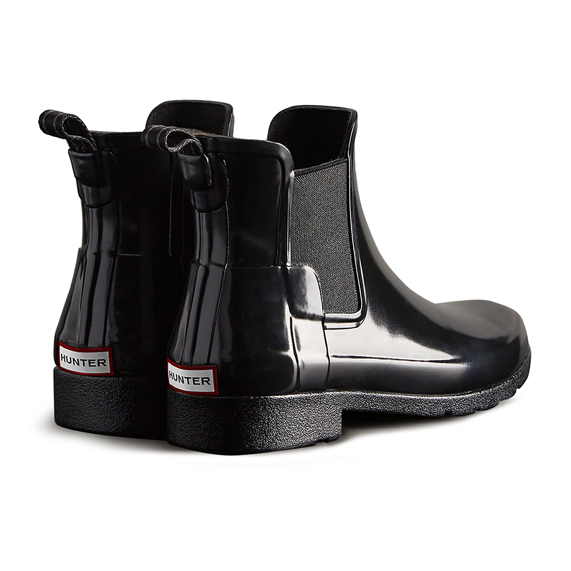 Product image 3 of 4 of Hunter Women's Refined Gloss Slim Fit Chelsea Boots - Black