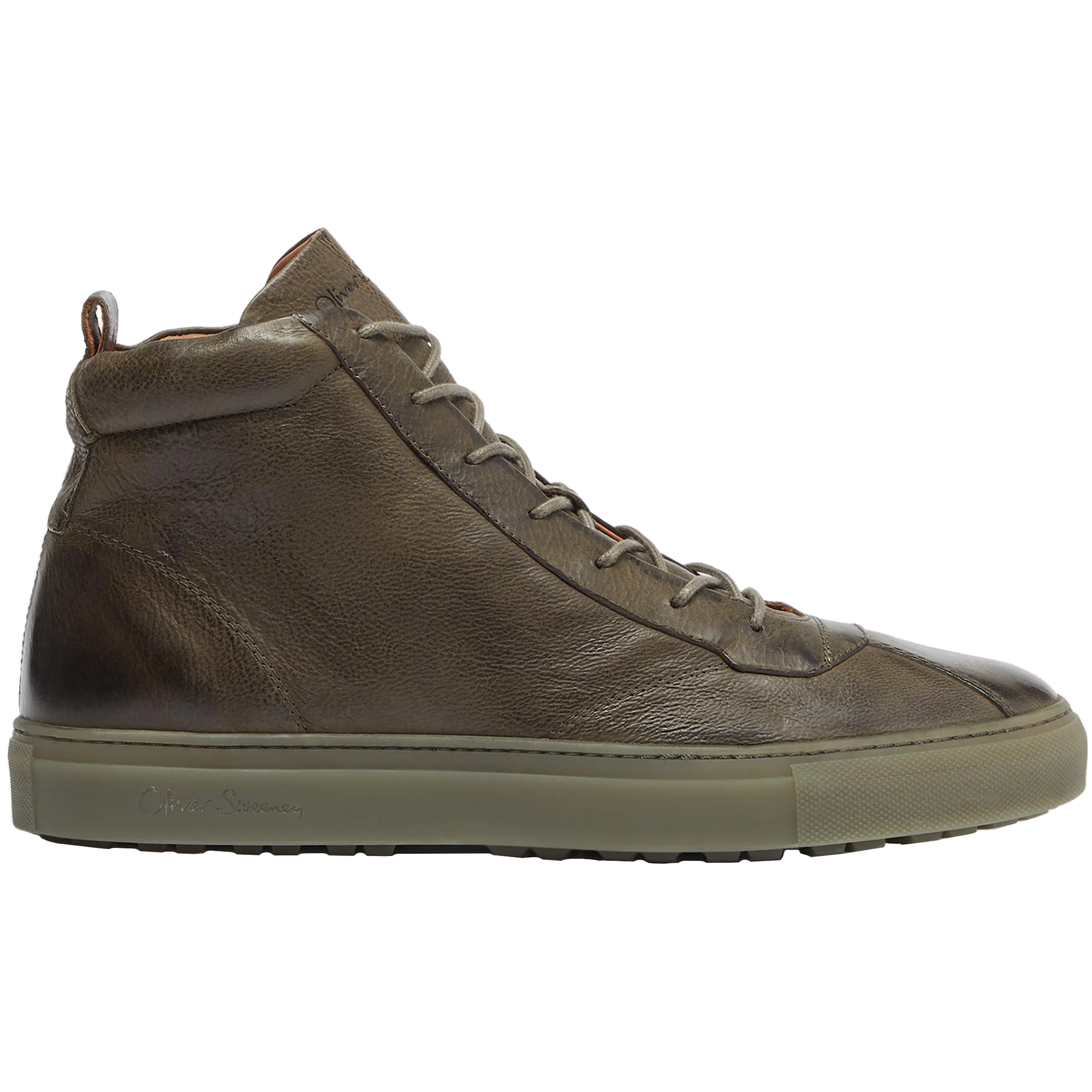 Product image 1 of 4 of Oliver Sweeney Men's Defeza Leather Retro Trainers - Khaki