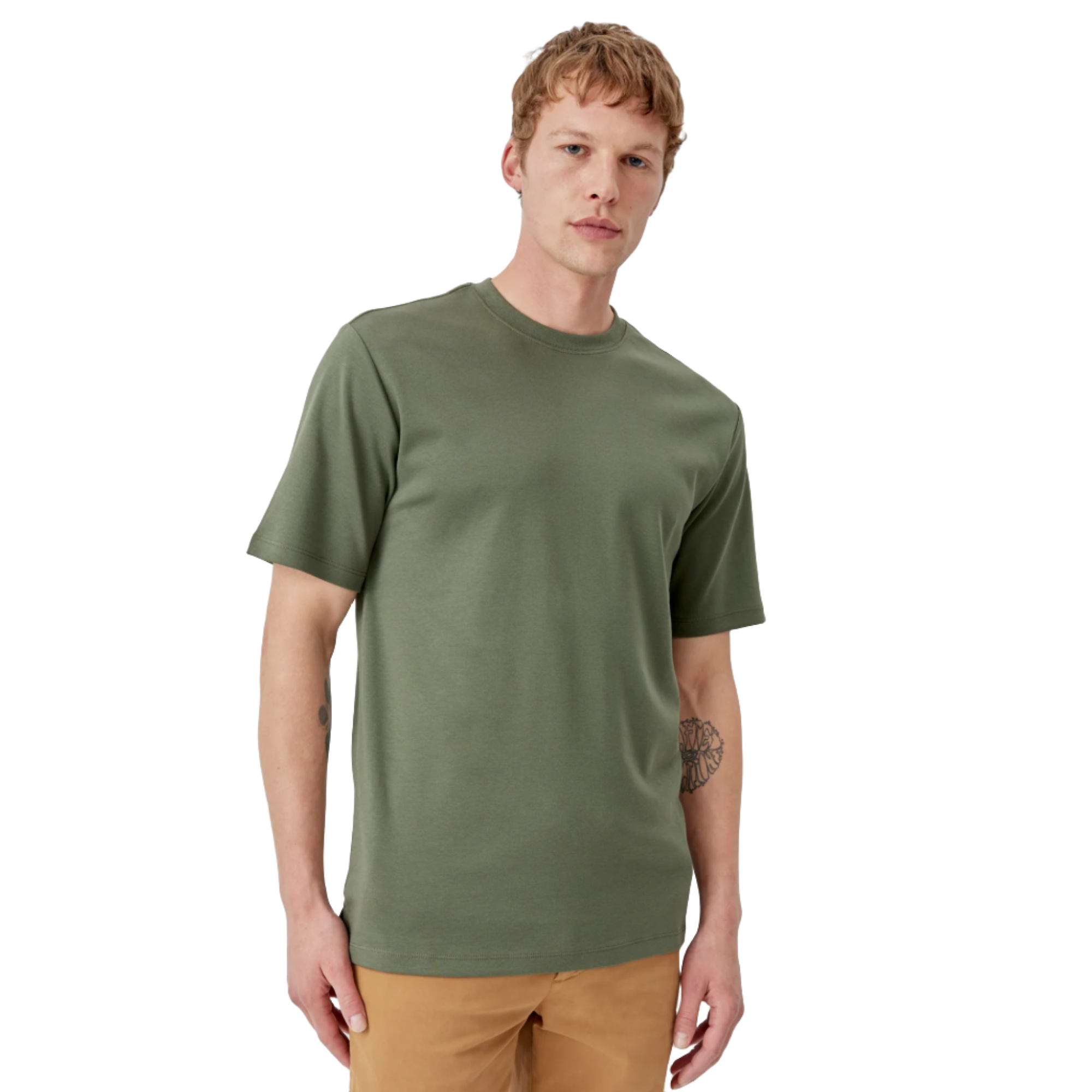 Product image 2 of 6 of Oliver Sweeney Men's Palmela Jersey Cotton T-Shirt - Khaki