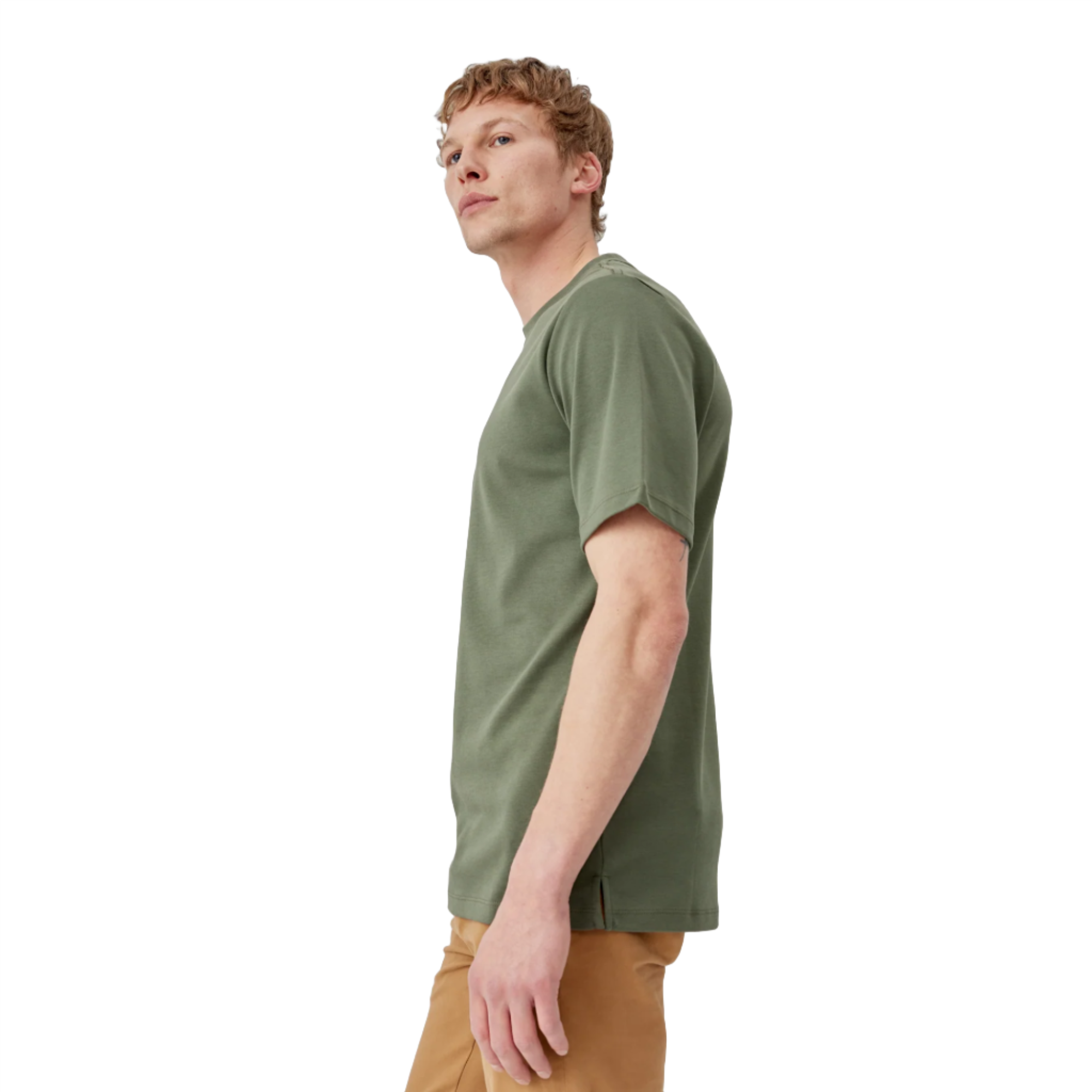 Product image 3 of 6 of Oliver Sweeney Men's Palmela Jersey Cotton T-Shirt - Khaki