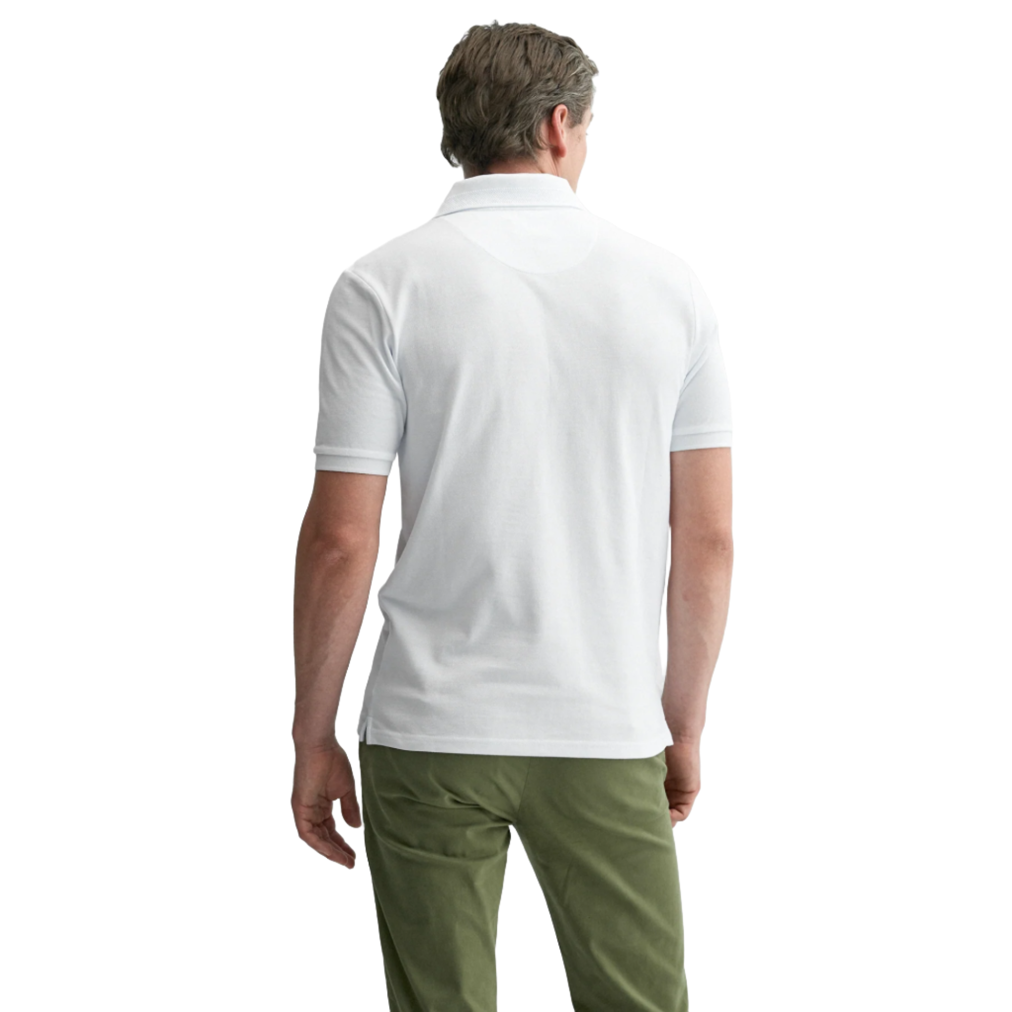 Product image 4 of 6 of Oliver Sweeney Men's Tralee Cotton Polo T-Shirt - White