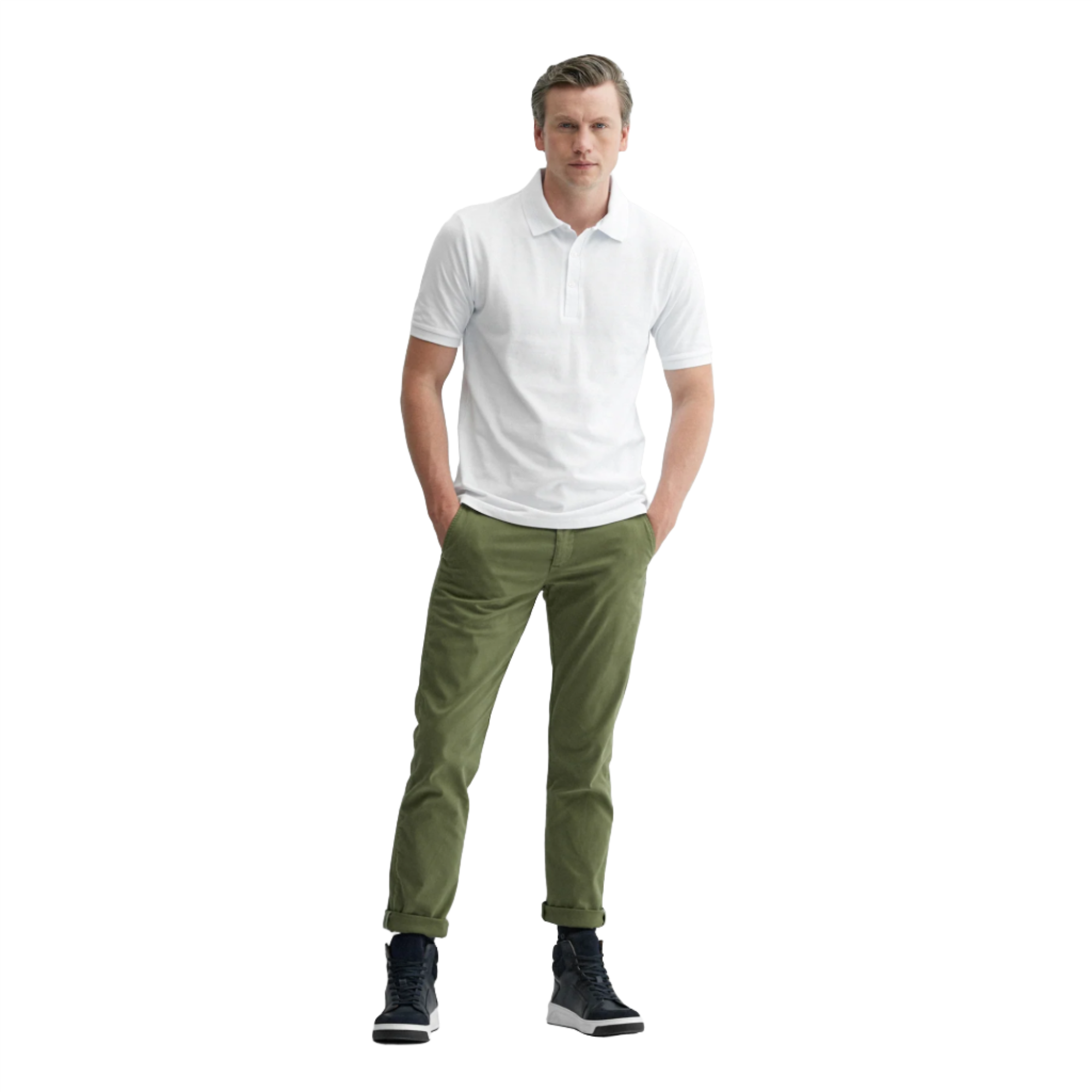 Product image 2 of 6 of Oliver Sweeney Men's Tralee Cotton Polo T-Shirt - White