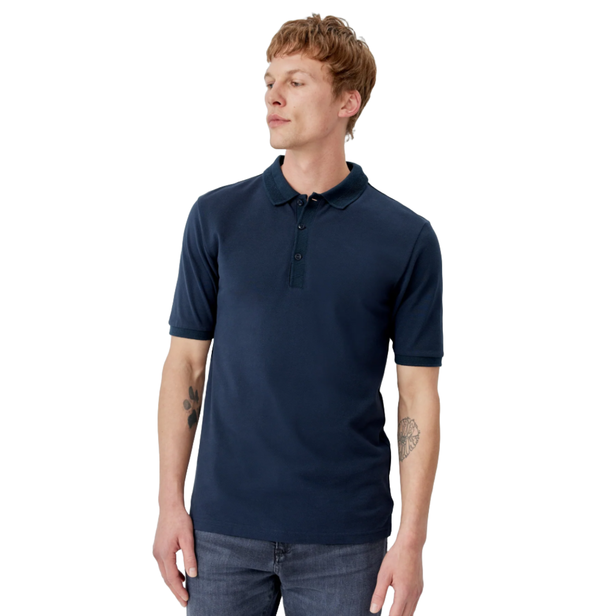 Product image 2 of 5 of Oliver Sweeney Men's Tralee Cotton Polo T-Shirt - Navy