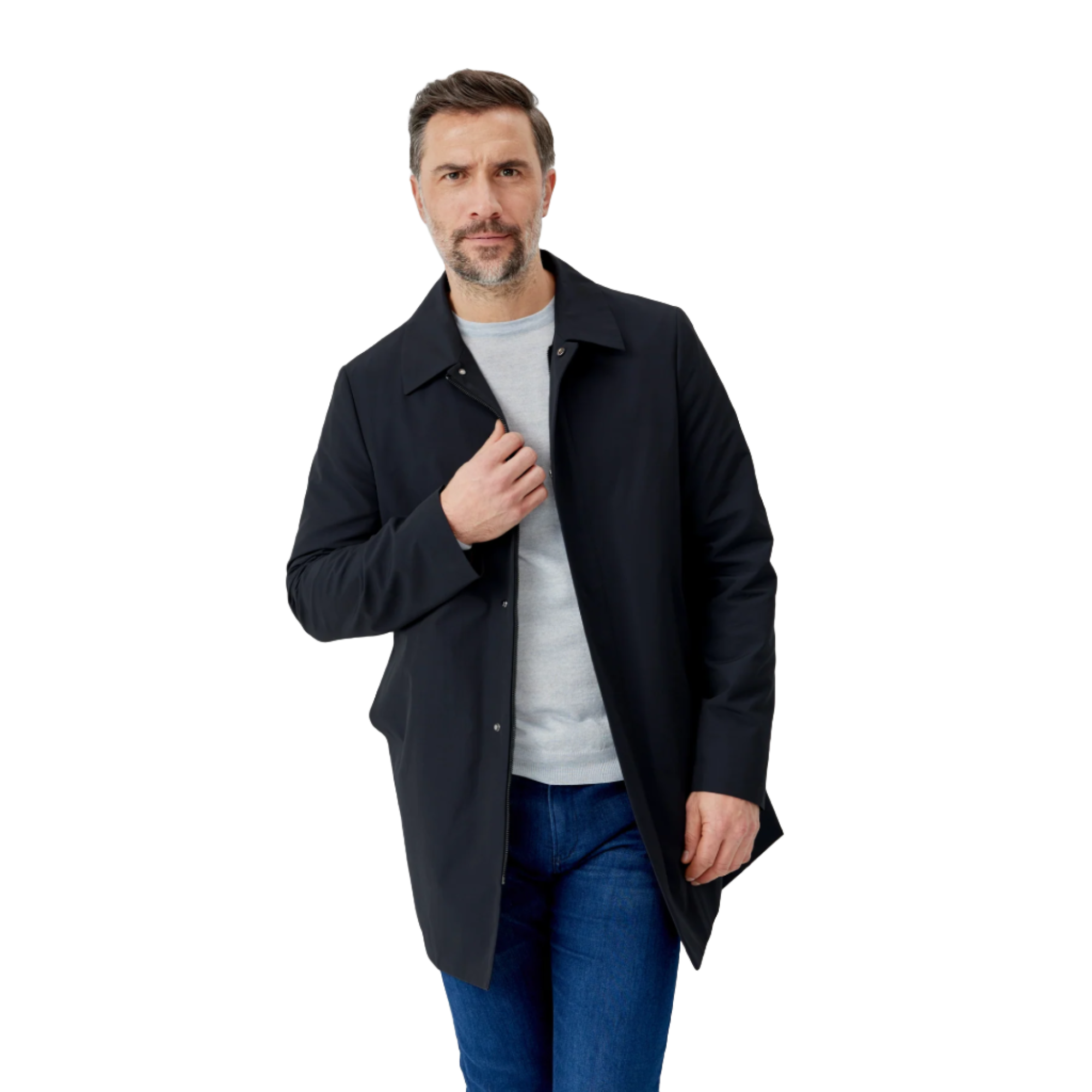 Product image 2 of 7 of Oliver Sweeney Men's Huntingfield Showerproof Mac - Navy