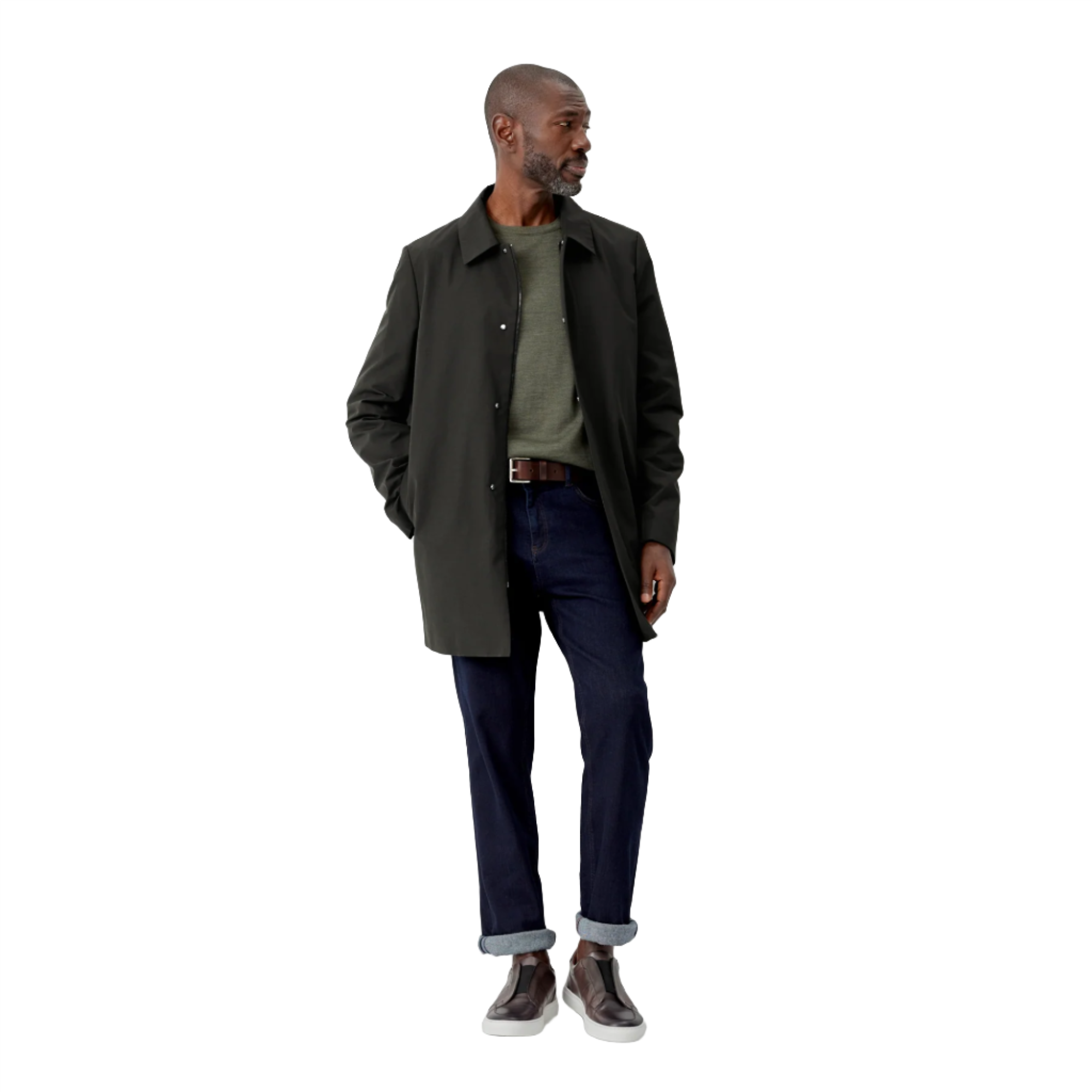 Product image 6 of 6 of Oliver Sweeney Men's Huntingfield Showerproof Mac - Khaki