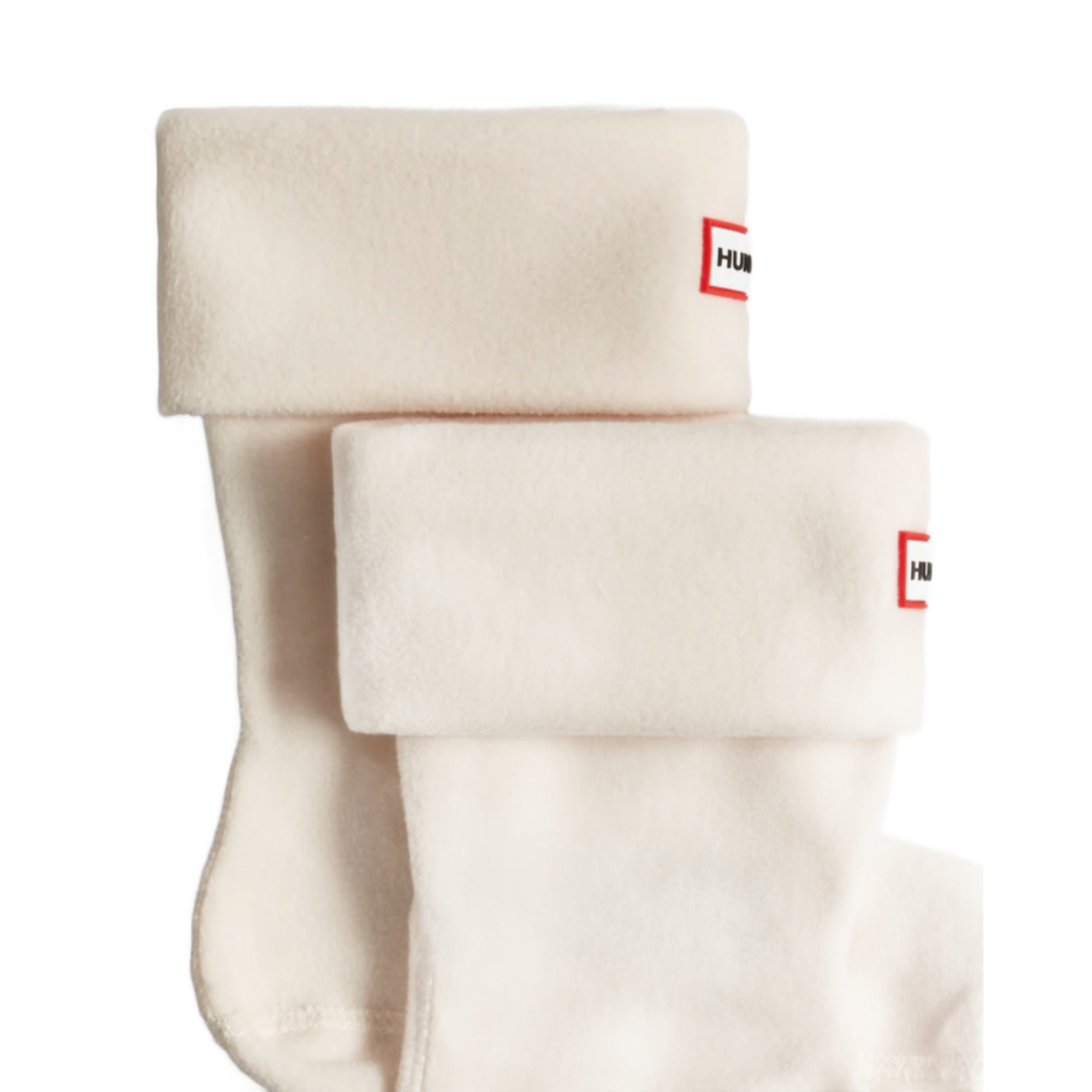 Product image 2 of 3 of Hunter Recycled Fleece Cuff Short Boot Socks - White