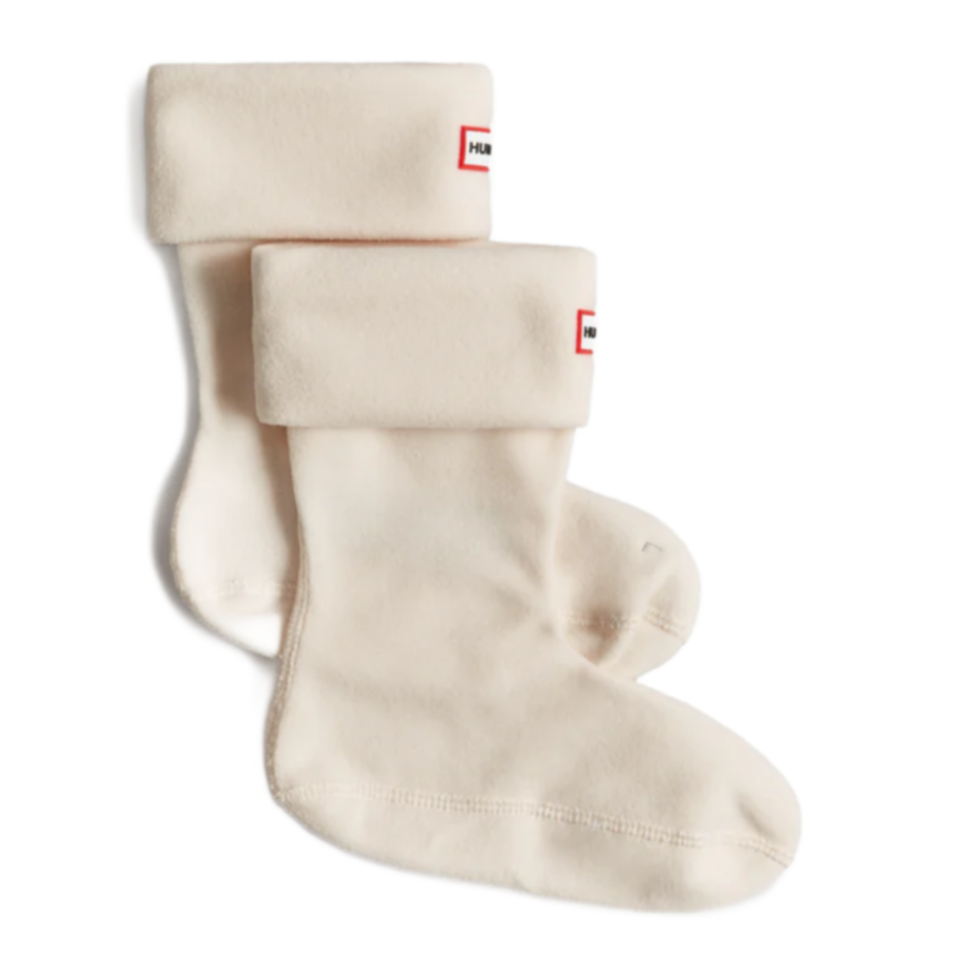 Product image 1 of 3 of Hunter Recycled Fleece Cuff Short Boot Socks - White