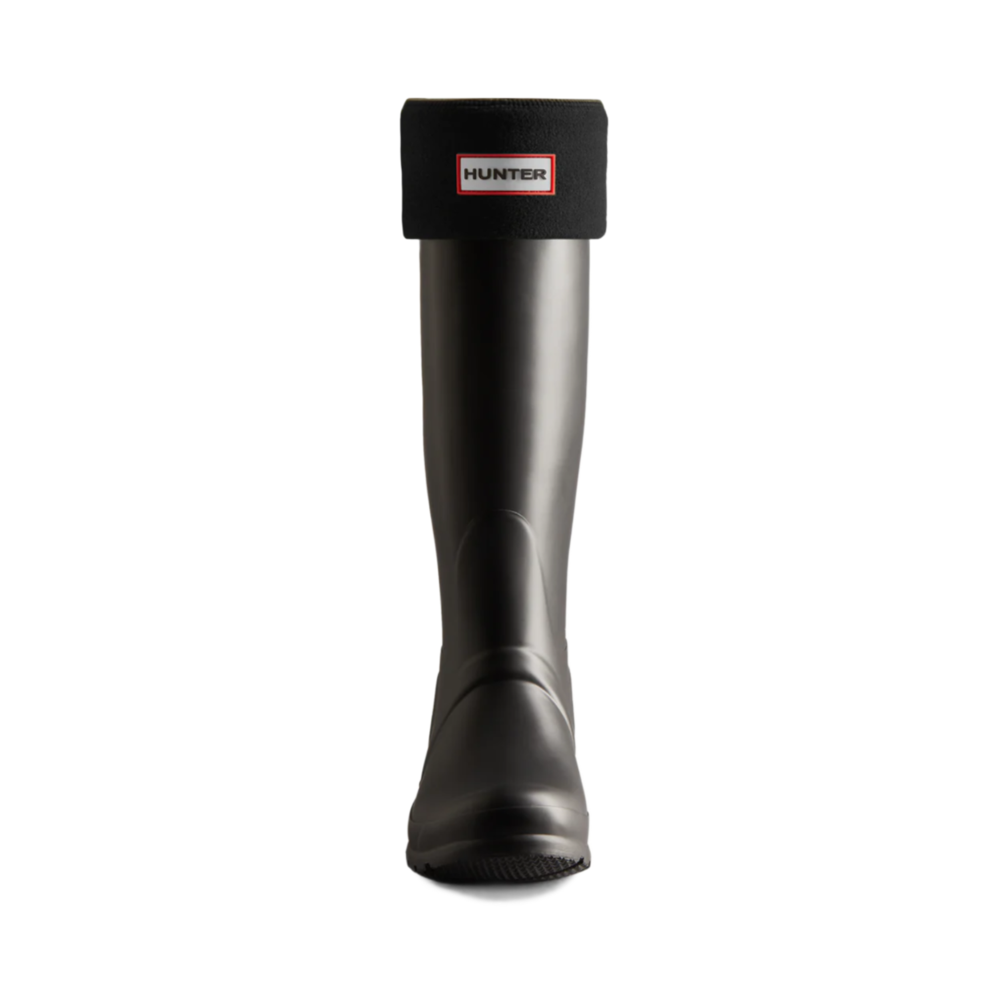 Product image 2 of 3 of Hunter Recycled Fleece Cuff Tall Boot Socks - Black