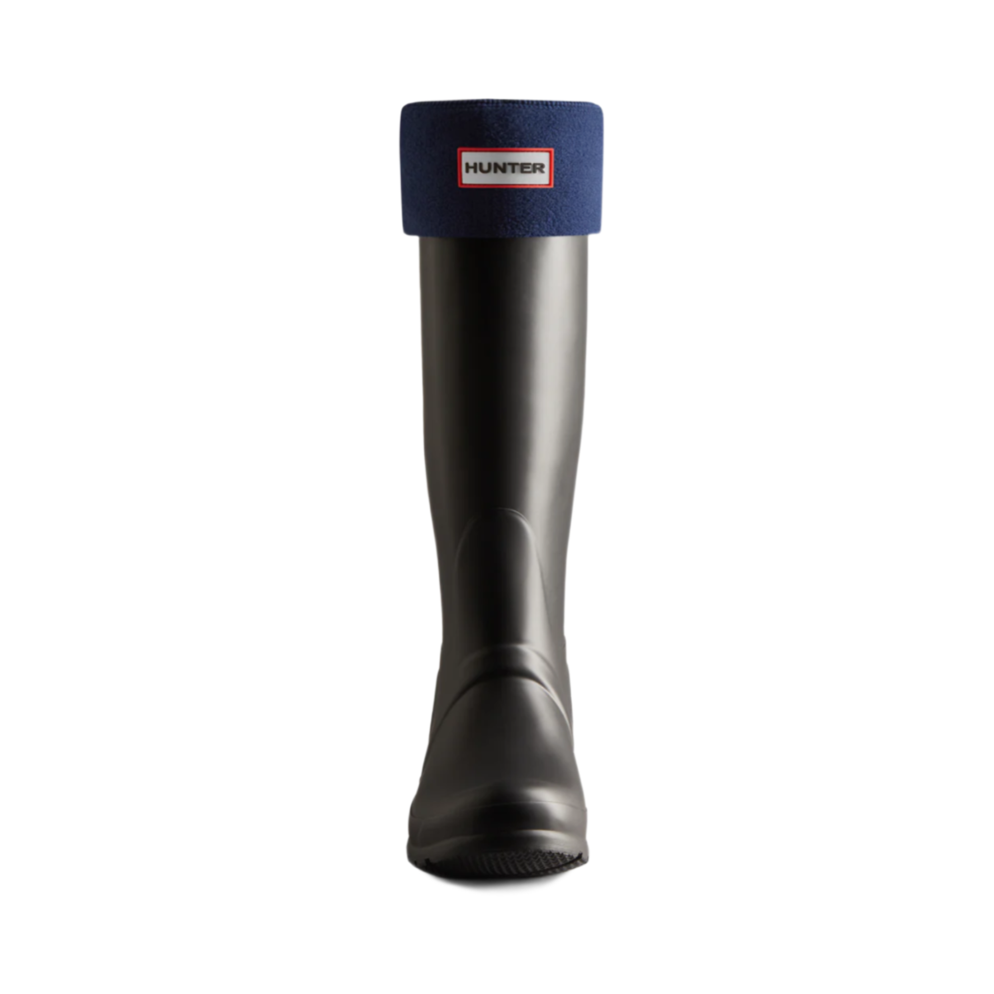 Product image 3 of 3 of Hunter Recycled Fleece Cuff Tall Boot Socks - Navy