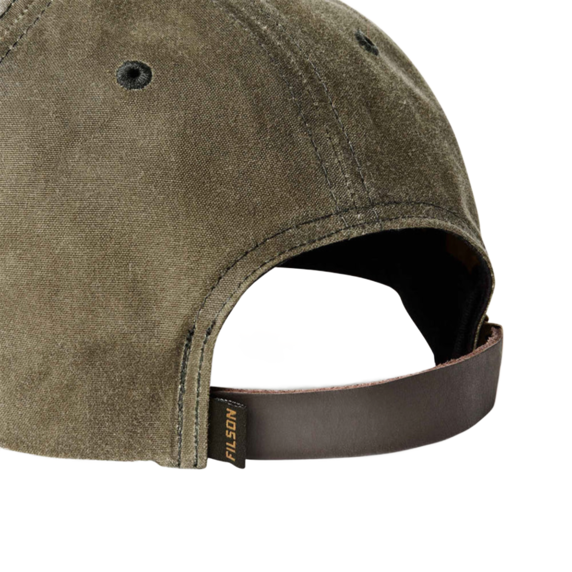 Product image 2 of 3 of Filson Oil Tin Low-Profile Logger Cap - Otter Green