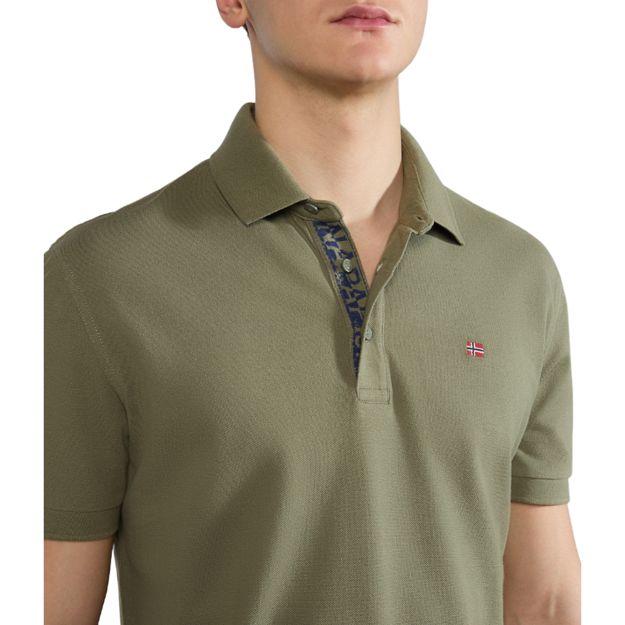 Product image 6 of 6 of Napapijri Men's Eolanos Polo Shirt - Green Lichen