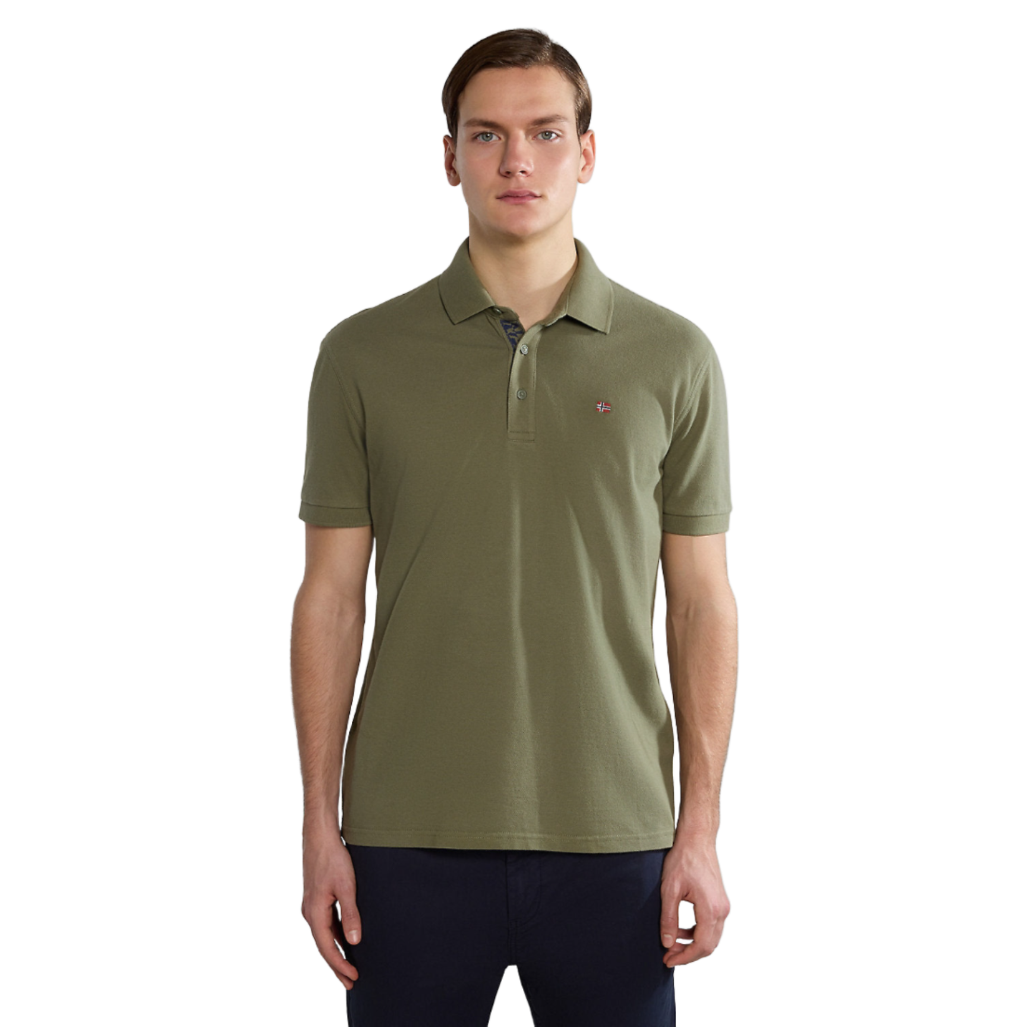 Product image 4 of 6 of Napapijri Men's Eolanos Polo Shirt - Green Lichen