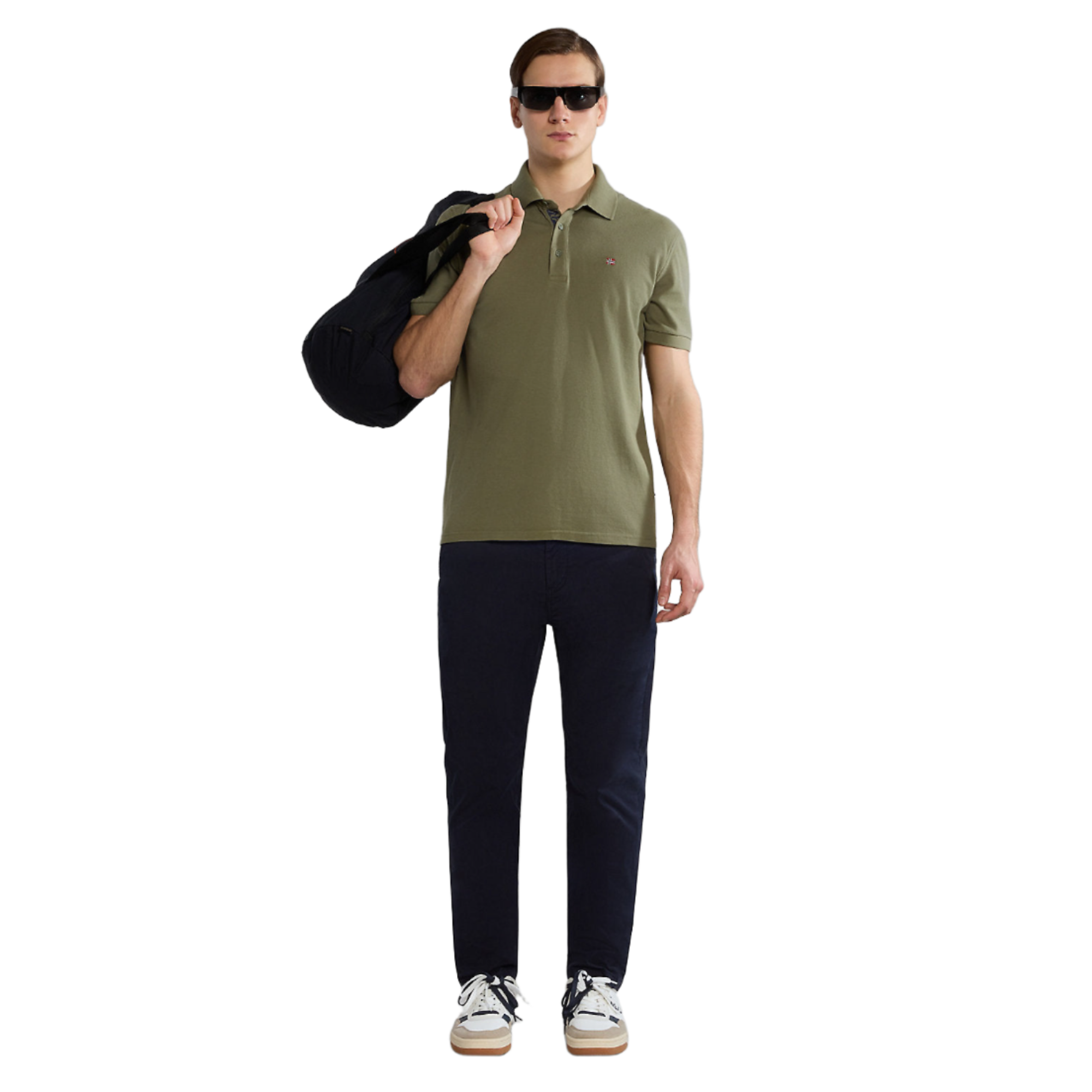 Product image 3 of 6 of Napapijri Men's Eolanos Polo Shirt - Green Lichen