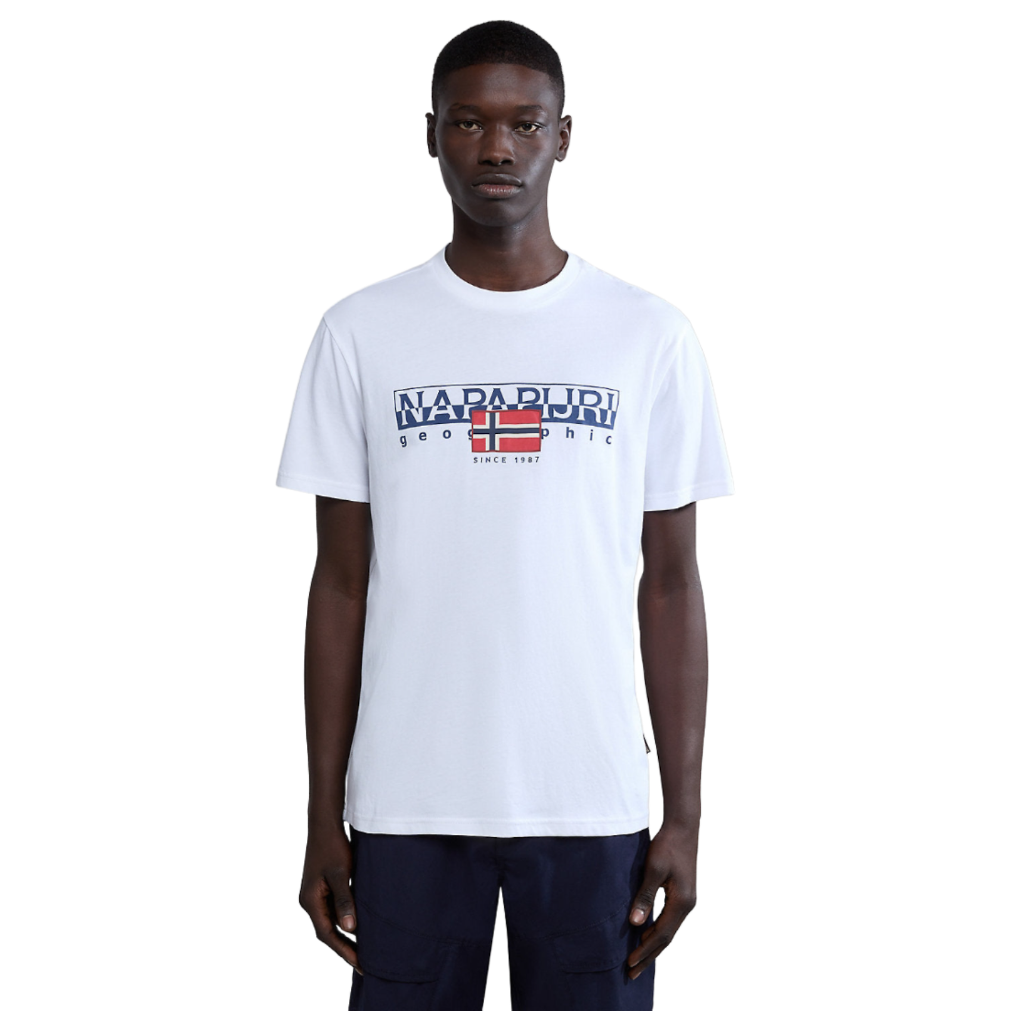 Product image 4 of 6 of Napapijri Men's Aylmer Short Sleeve T-Shirt - White