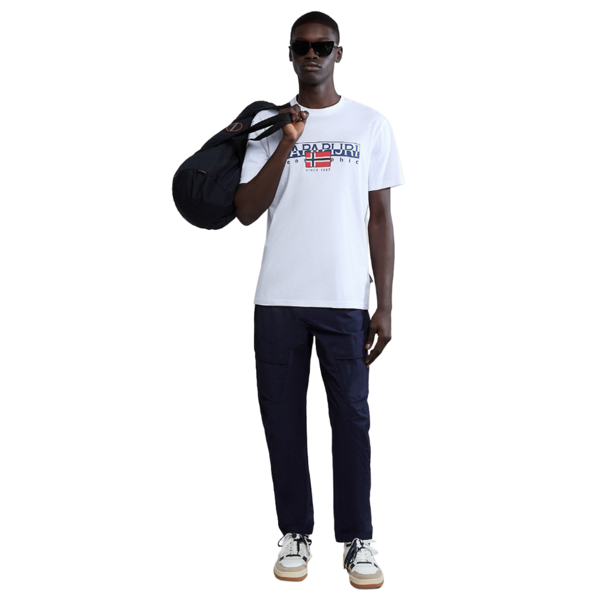 Product image 3 of 6 of Napapijri Men's Aylmer Short Sleeve T-Shirt - White