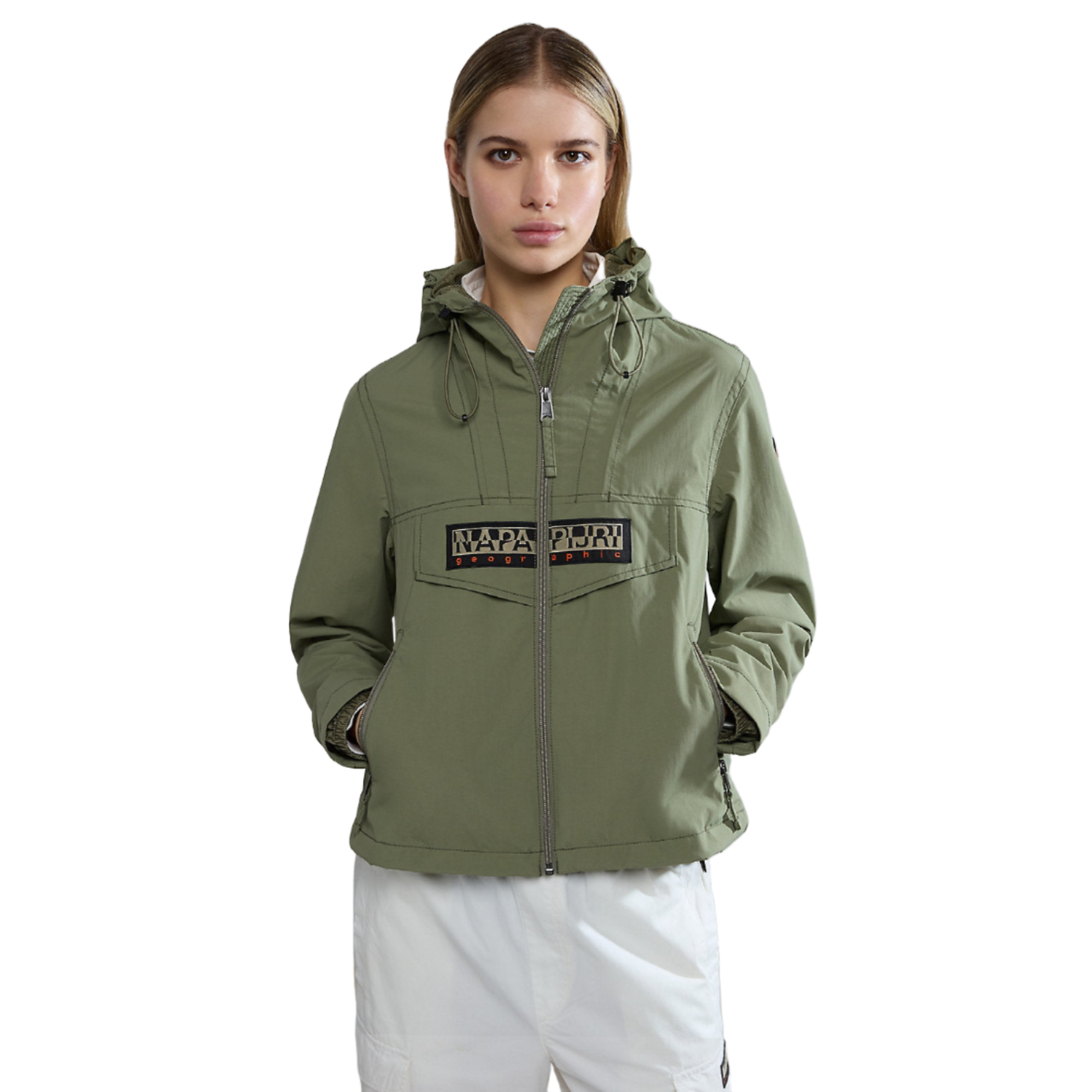 Product image 4 of 6 of Napapijri Women's Rainforest Open Summer Jacket - Green Lichen