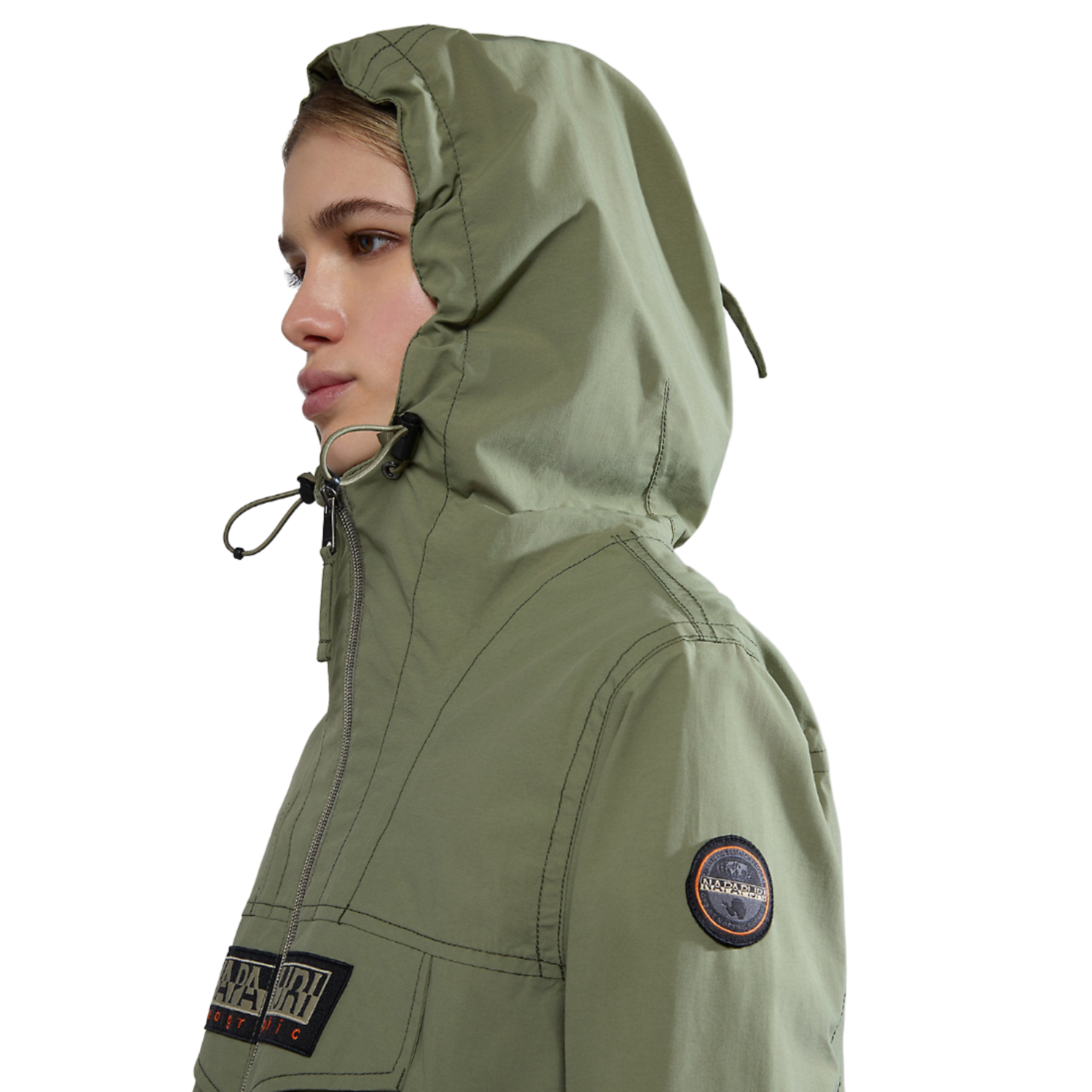 Product image 6 of 6 of Napapijri Women's Rainforest Open Summer Jacket - Green Lichen