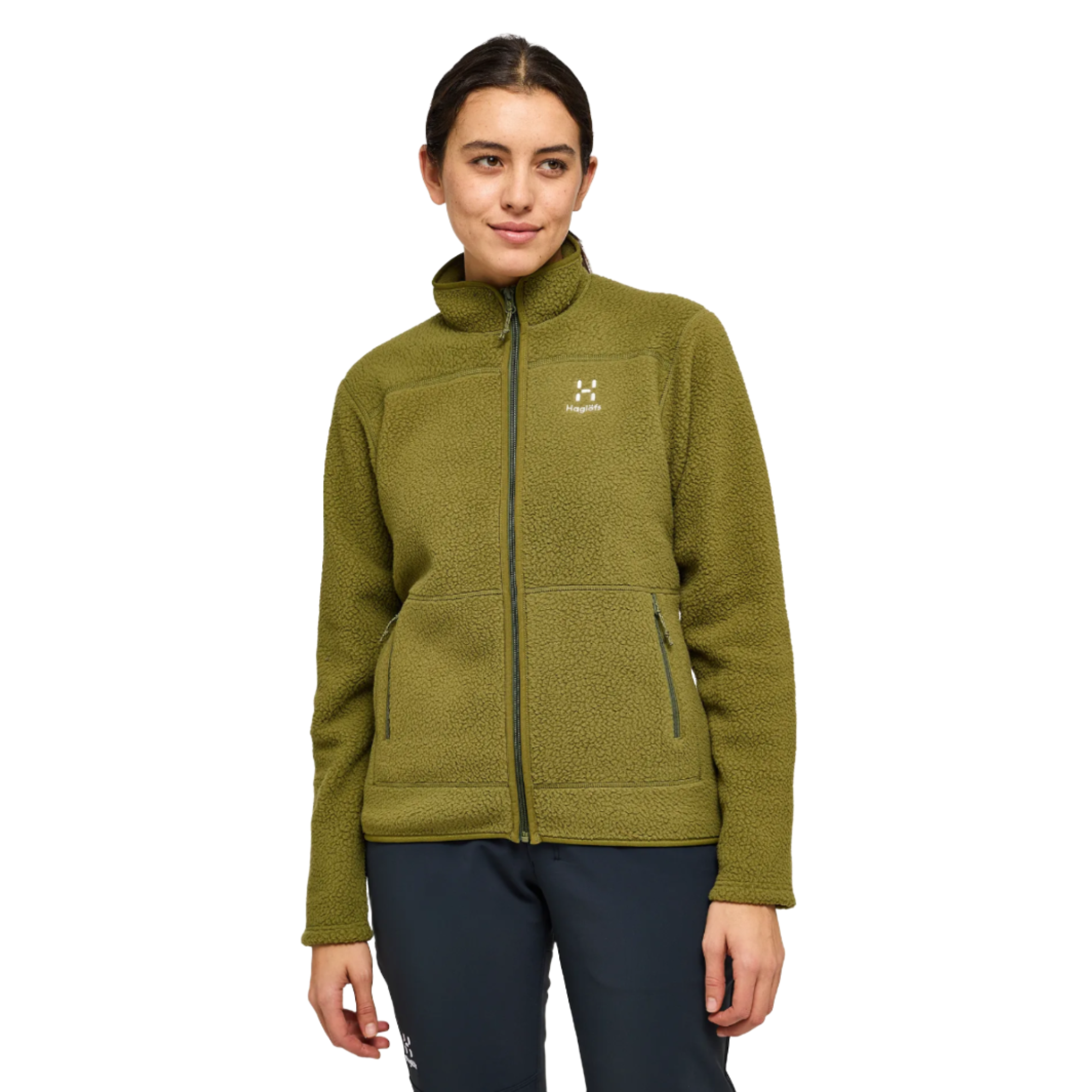 Product image 3 of 6 of Haglöfs Women's Mossa Pile Jacket - Olive Green