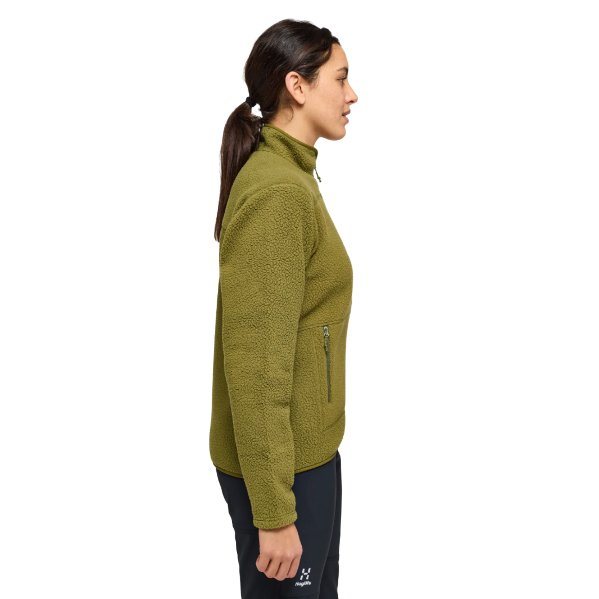 Product image 4 of 6 of Haglöfs Women's Mossa Pile Jacket - Olive Green