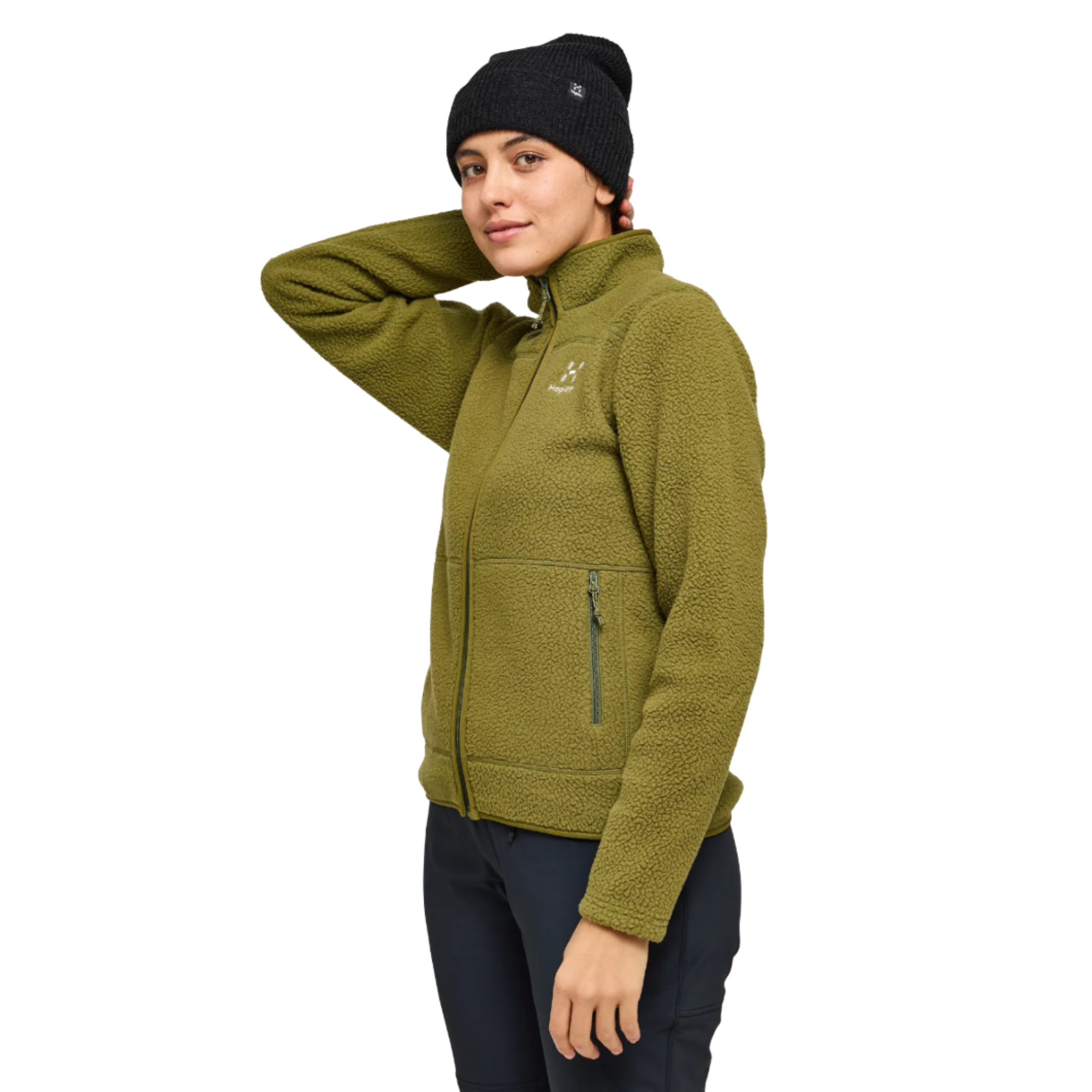 Product image 6 of 6 of Haglöfs Women's Mossa Pile Jacket - Olive Green