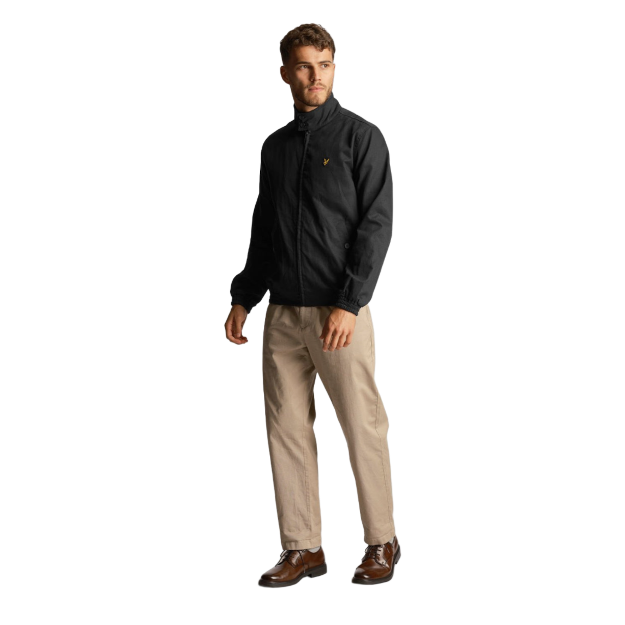 Product image 3 of 5 of Lyle & Scott Men's Harrington Jacket - Jet Black