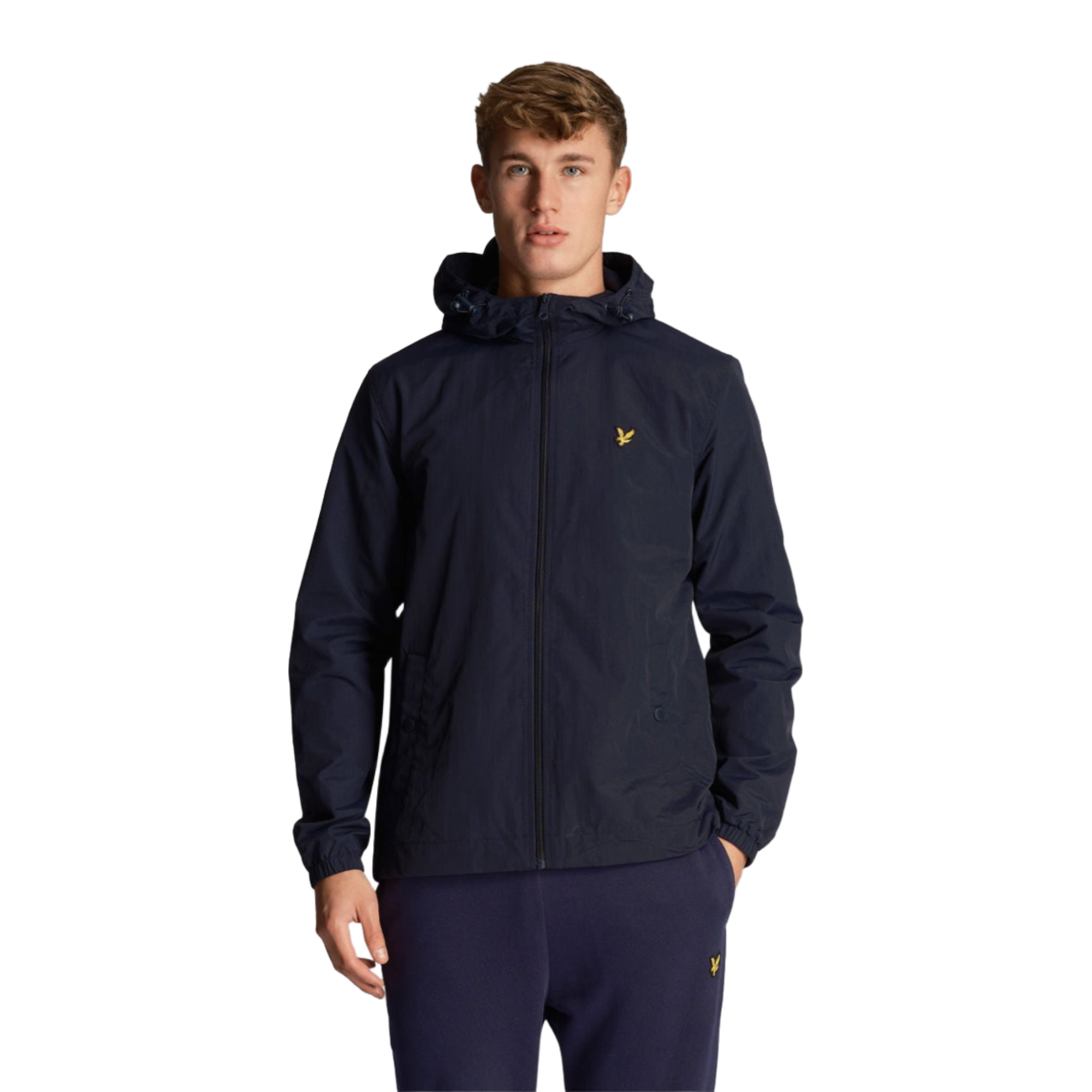 Product image 1 of 5 of Lyle & Scott Men's Essential Zip Through Hooded Jacket - Dark Navy