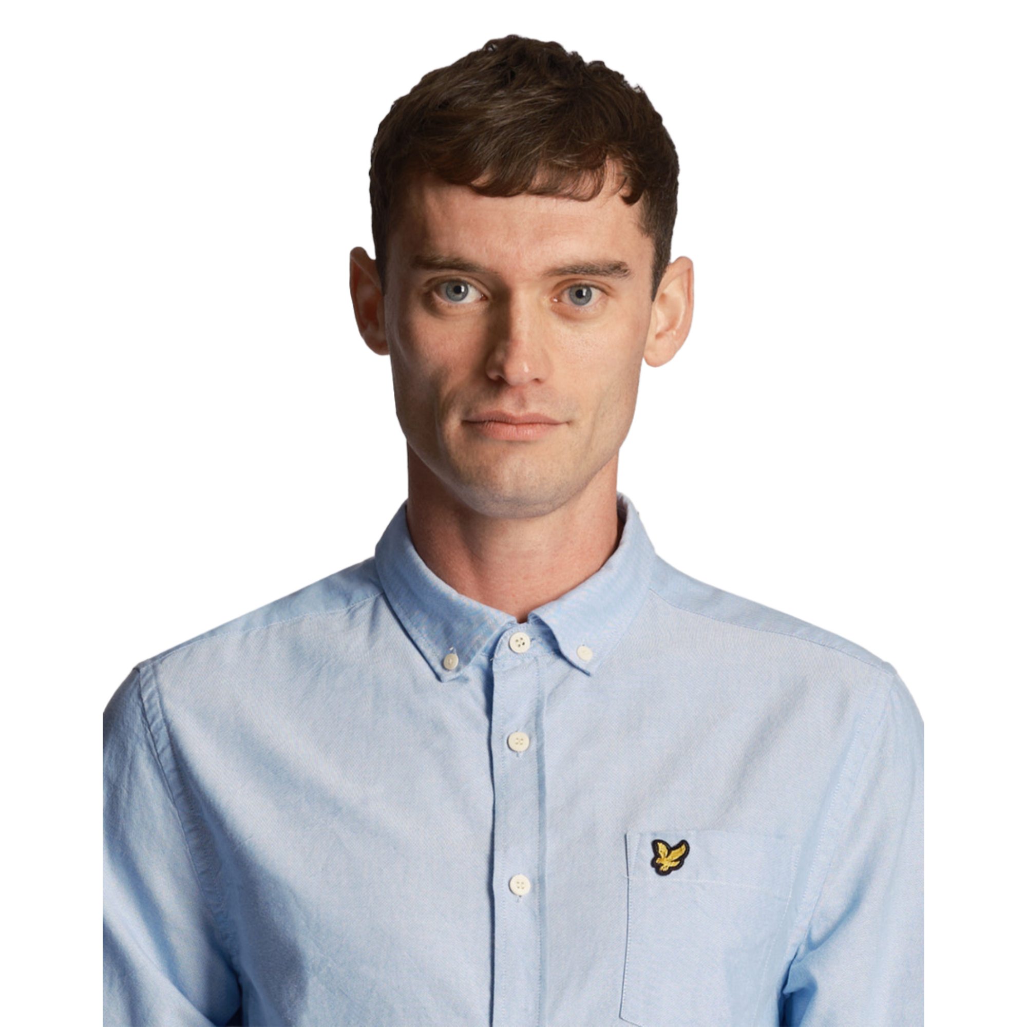 Product image 4 of 5 of Lyle & Scott Men's Lightweight Oxford Shirt - Riviera