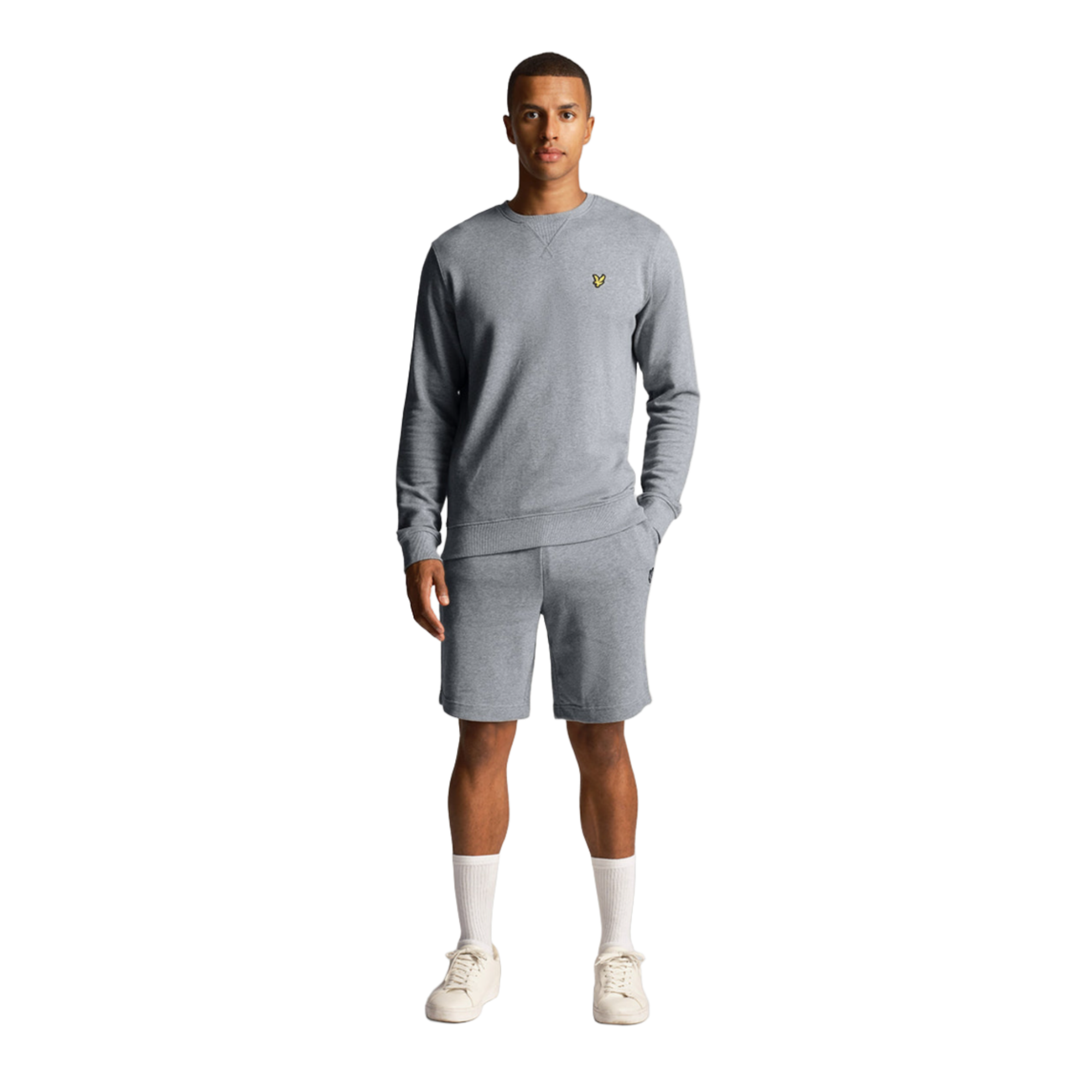 Product image 2 of 5 of Lyle & Scott Men's Sweat Short - Mid Grey Marl
