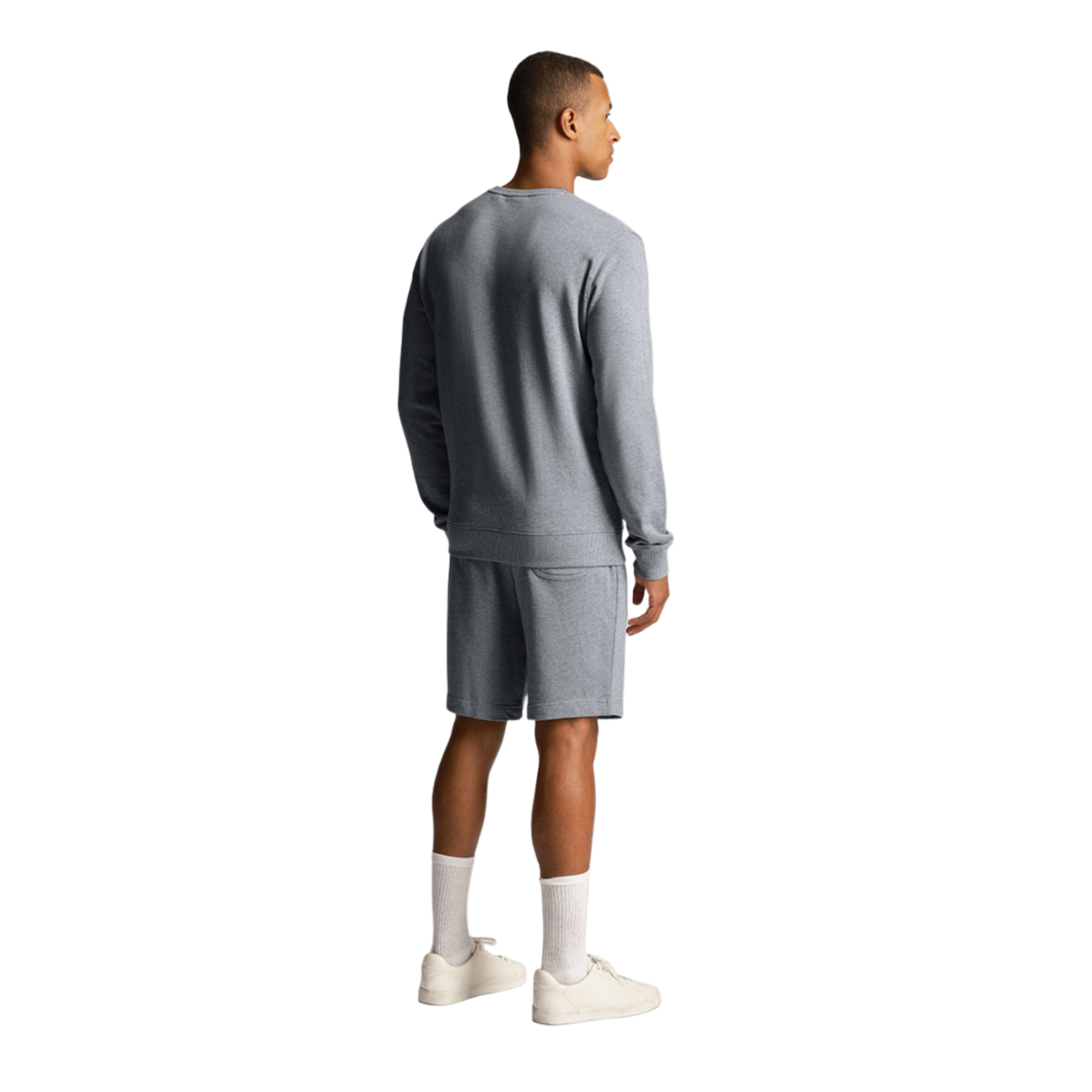 Product image 3 of 5 of Lyle & Scott Men's Sweat Short - Mid Grey Marl