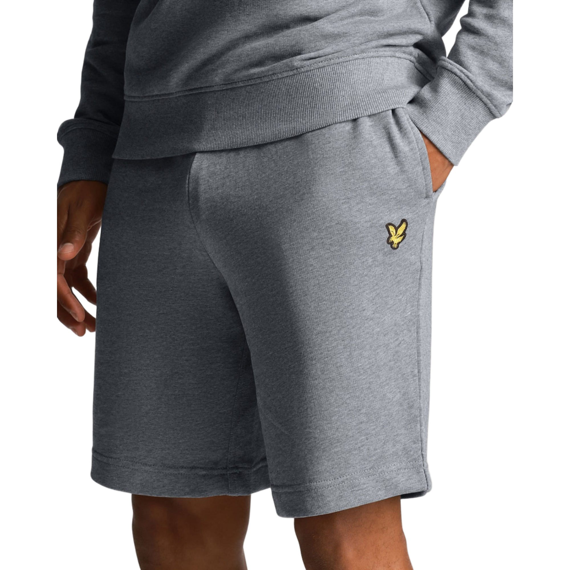Product image 4 of 5 of Lyle & Scott Men's Sweat Short - Mid Grey Marl