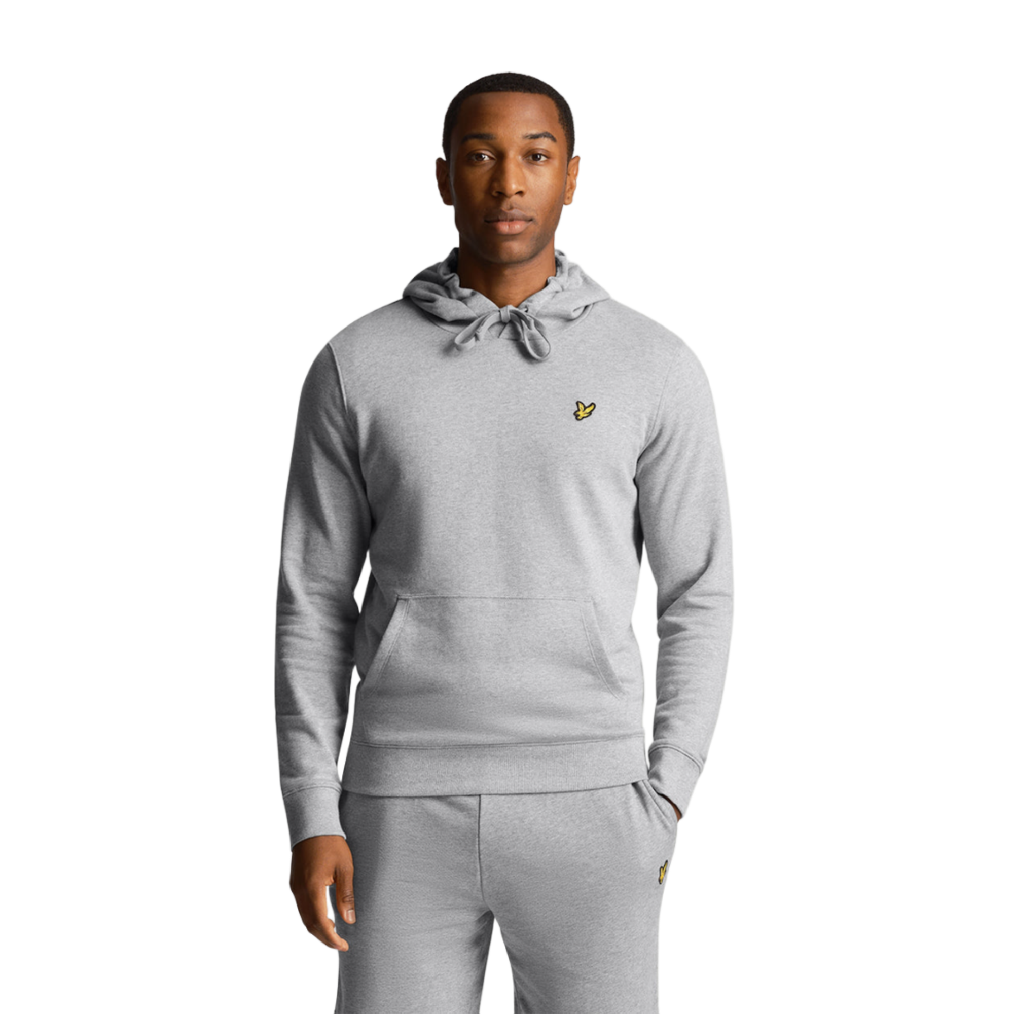 Product image 3 of 5 of Lyle & Scott Men's Pullover Hoodie - Mid Grey Marl