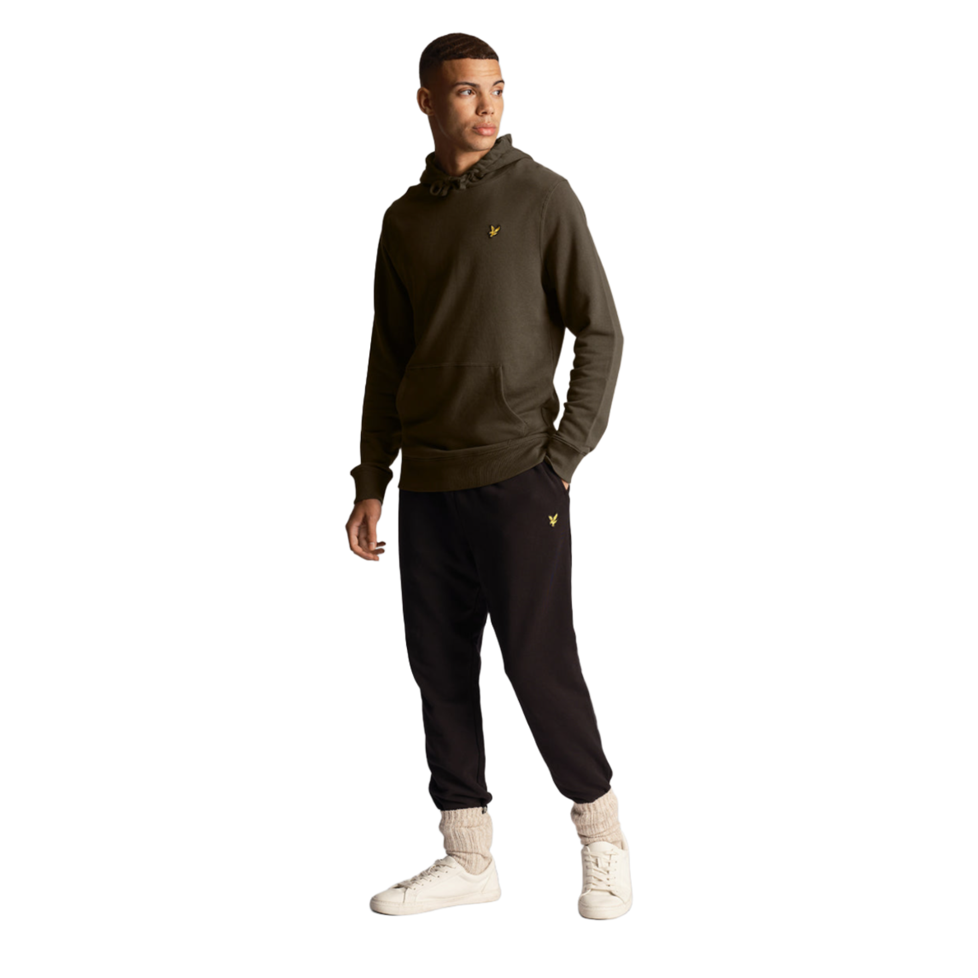 Product image 4 of 5 of Lyle & Scott Men's Pullover Hoodie - Olive